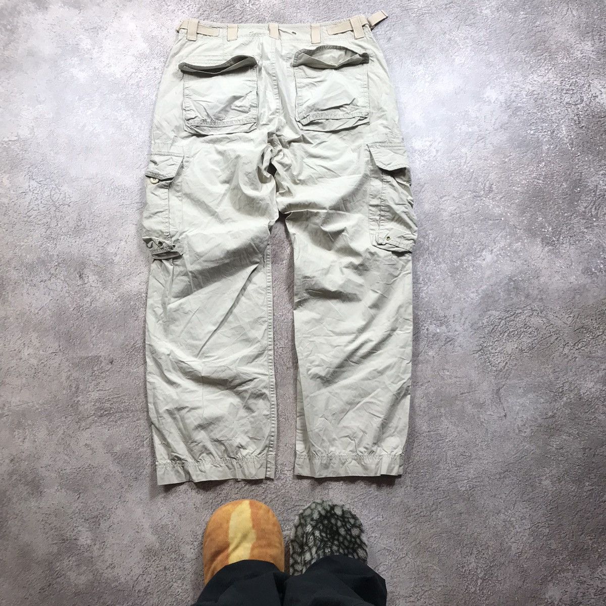 Vintage Vintage Y2K Baggy Cargo Pants Distressed Khaki Relaxed 33 Size US 33 - 7 Thumbnail