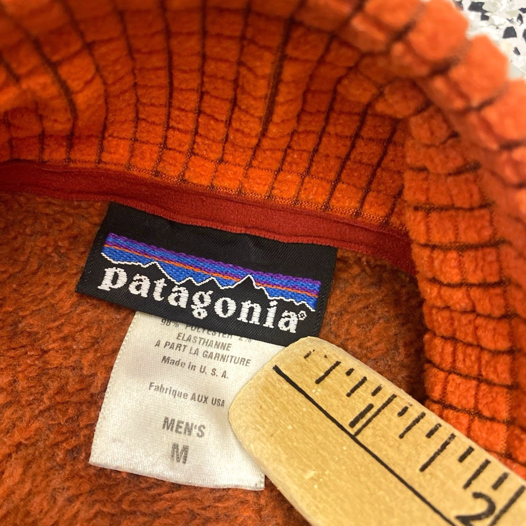 Patagonia VINTAGE Patagonia Vest Men's Medium Orange USA Sherpa Fleece Full Zip Vintage USA Patagoni a? Size US M / EU 48-50 / 2 - 6 Thumbnail