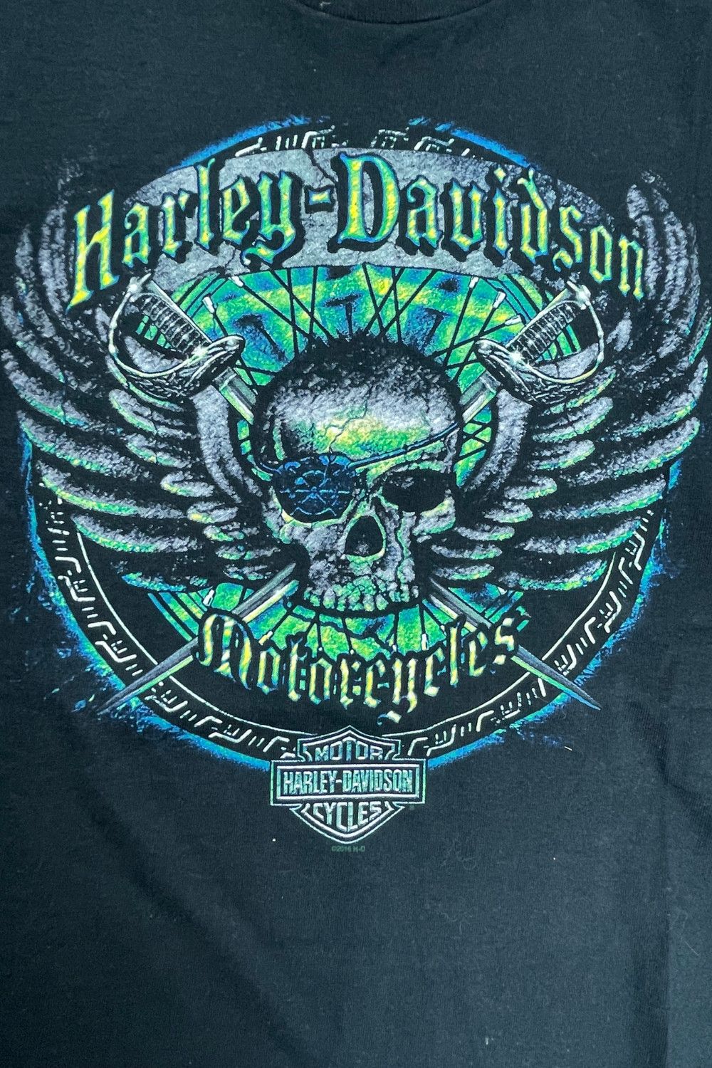 Harley Davidson 2016 Harley-Davidson "Skull&Sabres" Tee-Barnett (El Paso,TX) Size US L / EU 52-54 / 3 - 2 Thumbnail