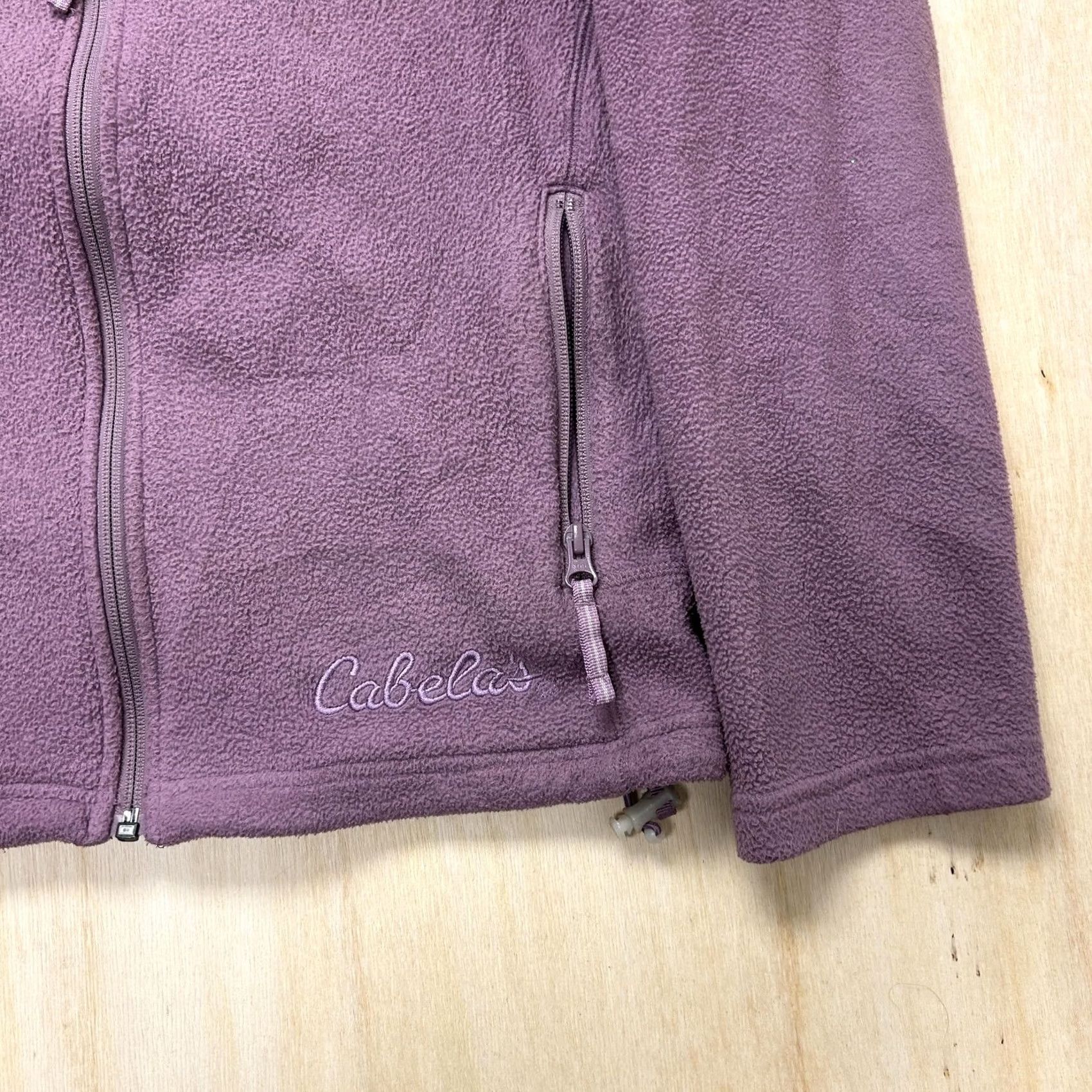 Vintage Cabela's Fleece Jacket Womens Medium Purple Full Zip Pockets Outdoor Casual Size M / US 6-8 / IT 42-44 - 2 Thumbnail