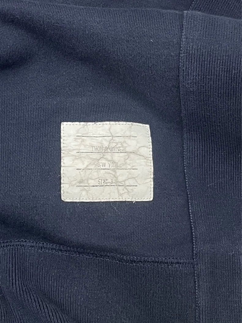 Thom Browne Thom browne Dark blue four-striped round-neck sweatshirt 25 Size US L / EU 52-54 / 3 - 5 Thumbnail