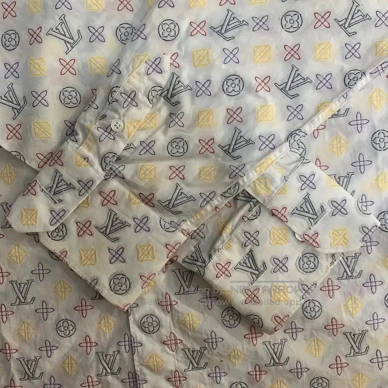 Louis Vuitton Louis Vuitton Men's Cotton Shirt with Logo . Size US M / EU 48-50 / 2 - 2 Thumbnail