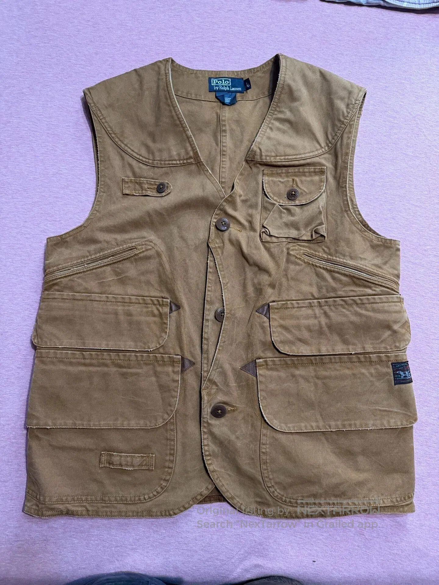 Polo Ralph Lauren Polo Old Blue Label Thick Canvas Washed Vest. Size US M / EU 48-50 / 2 - 1 Thumbnail