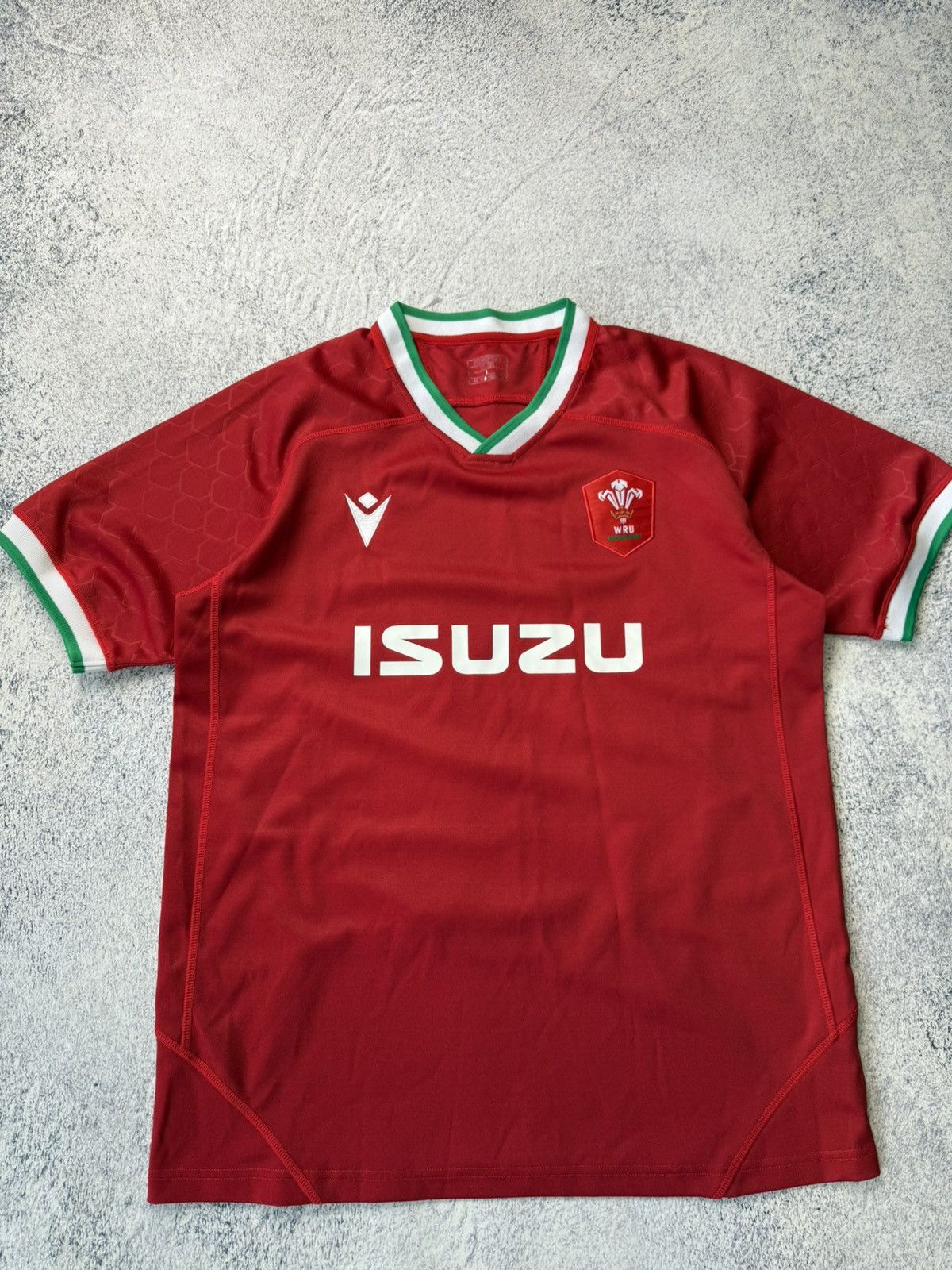 Vintage Wales Rugby Union Home Shirt 2020/2021 - Macron Jersey Red Size US L / EU 52-54 / 3 - 16 Thumbnail
