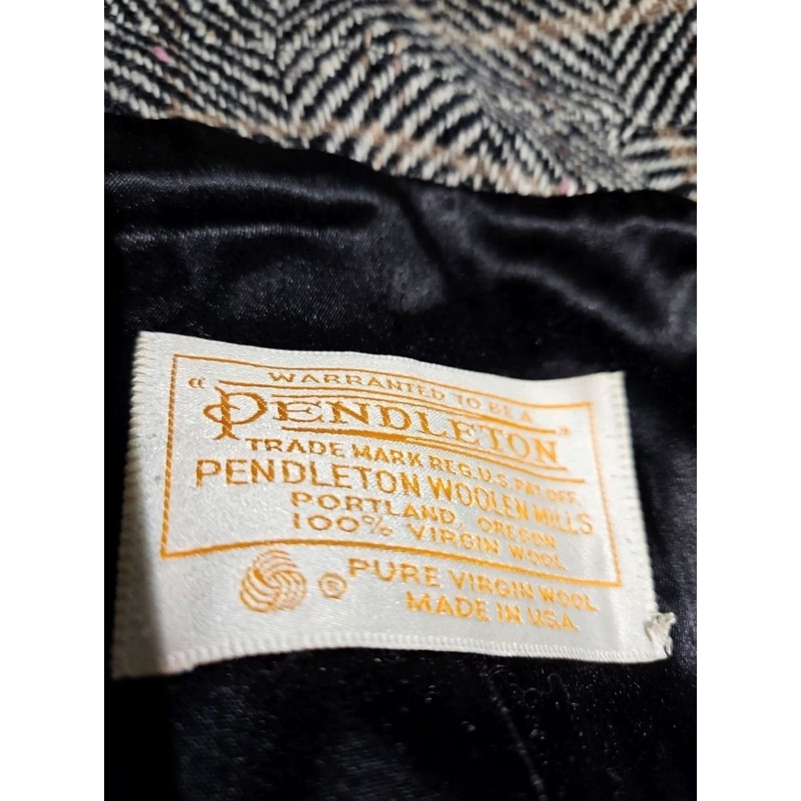 Pendleton VINTAGE Pendleton Womens Jacket Blazer 12 Wool Plaid Overcoat Brown Beige Tan Wool Size XL / US 12-14 / IT 48-50 - 7 Thumbnail