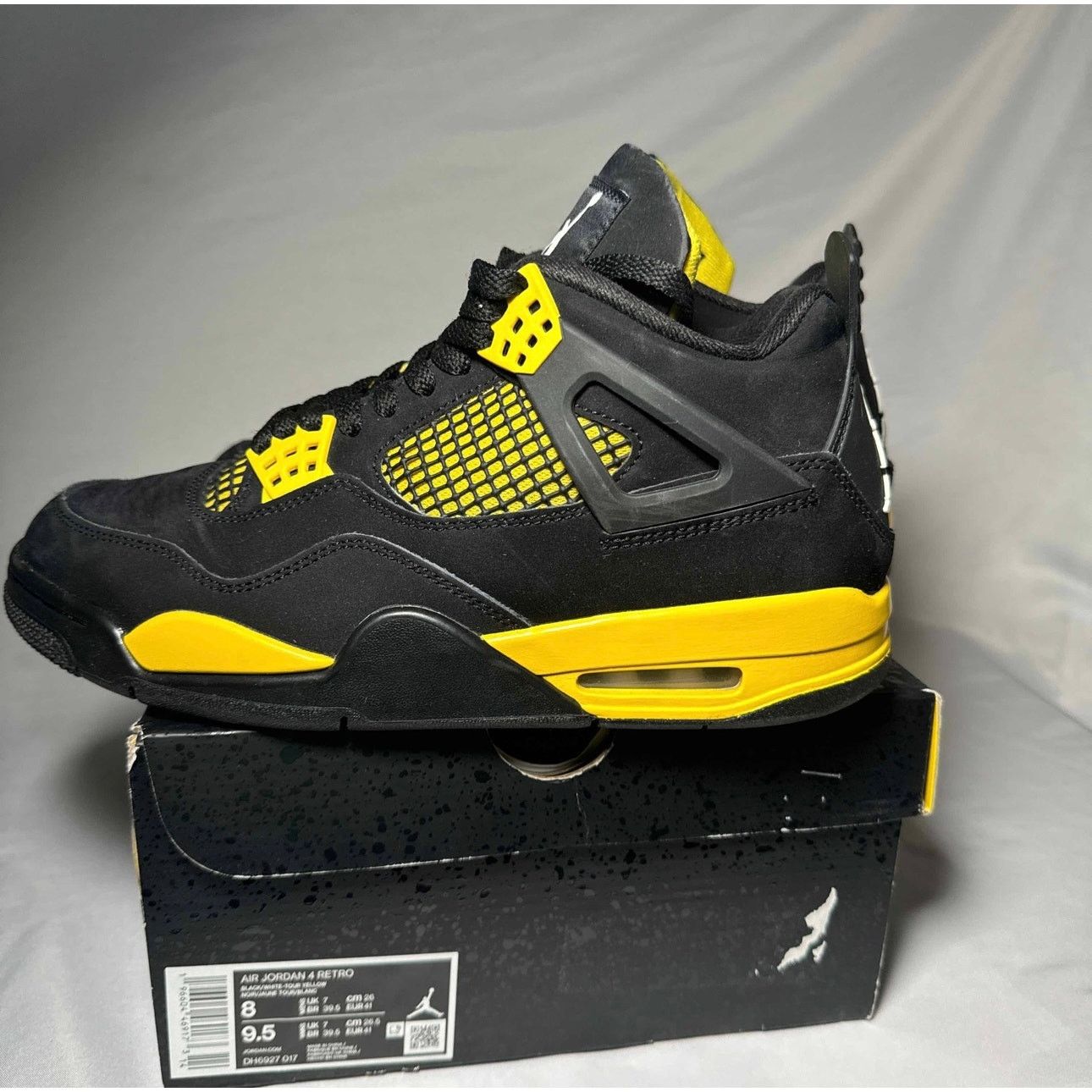 Jordan Brand × Nike Size 8 - Nike Air Jordan 4 Retro Thunder 2023 Men's Shoes Size US 8 / EU 41 - 8 Thumbnail