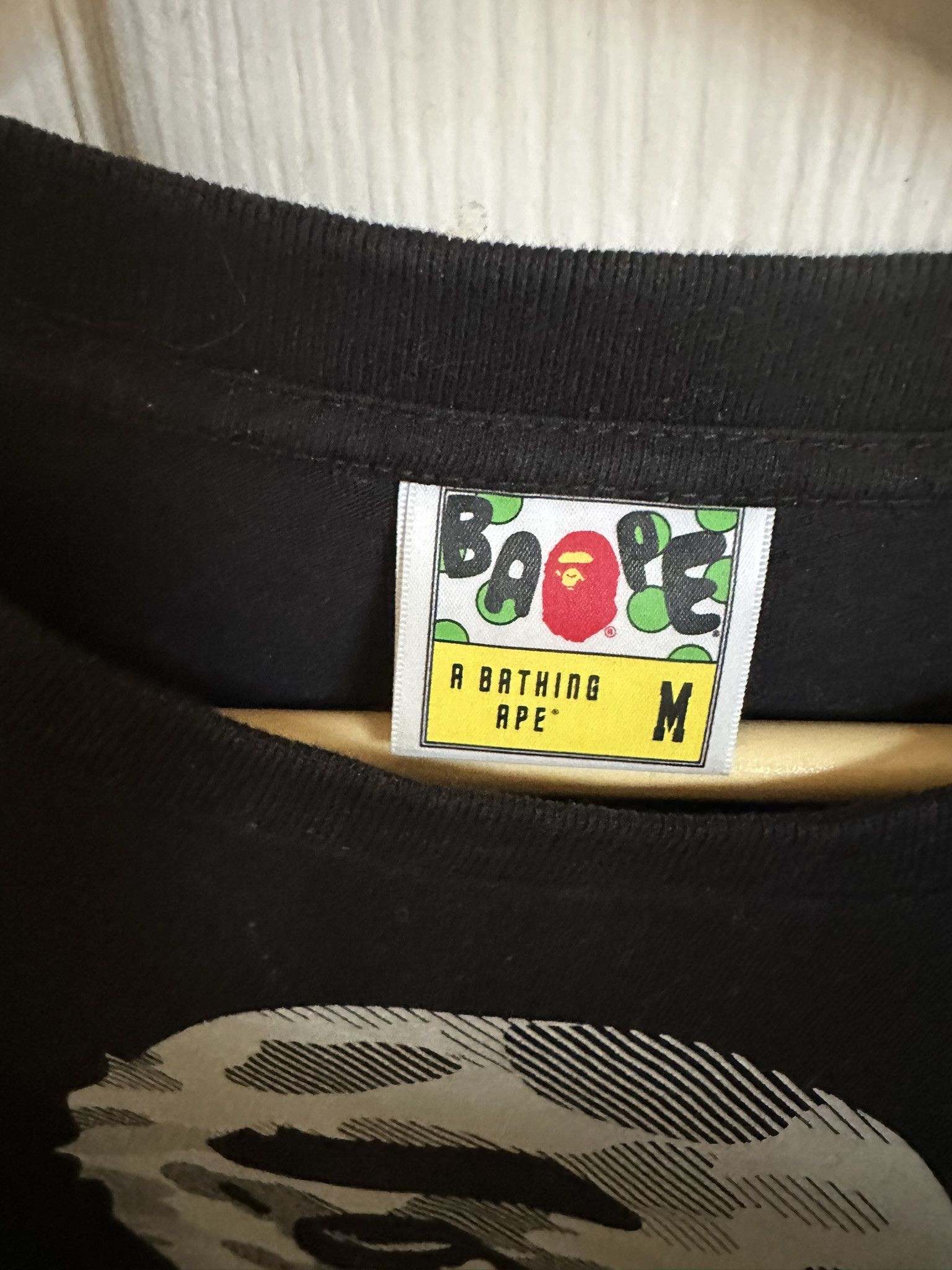 Bape Bape Head Grey Stripe Camo Logo T Shirt Size US M / EU 48-50 / 2 - 2 Thumbnail