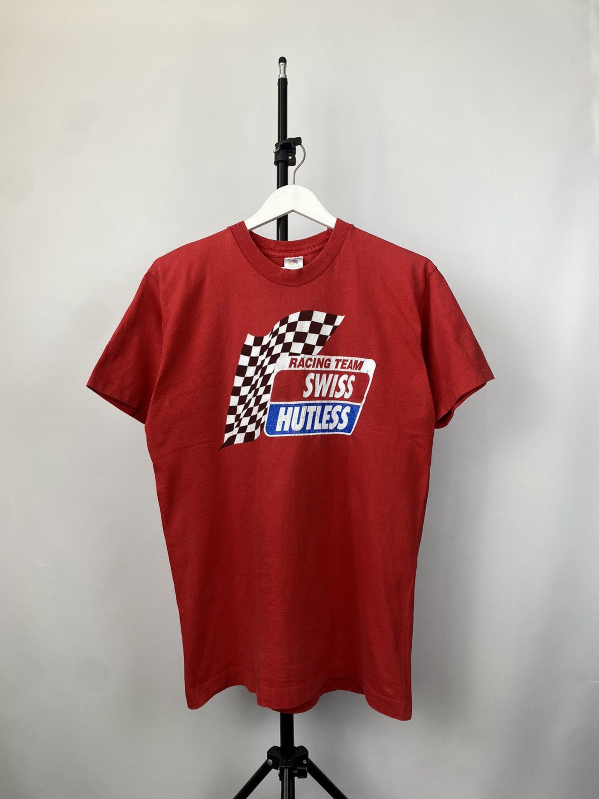 NASCAR × Vintage Racing 90s Swiss Hutless formula F1 Nascar T-Shirt Y2K Size US L / EU 52-54 / 3 - 1 Thumbnail