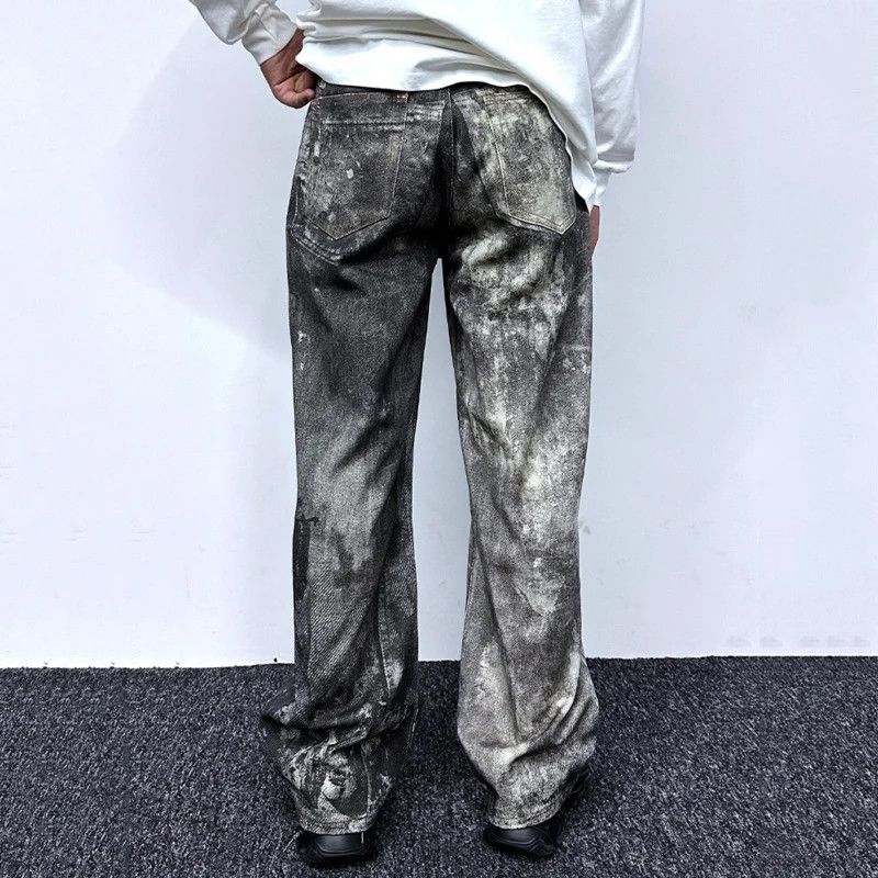Japanese Brand × Jean High street splash ink male jeans Size US 31 - 5 Thumbnail
