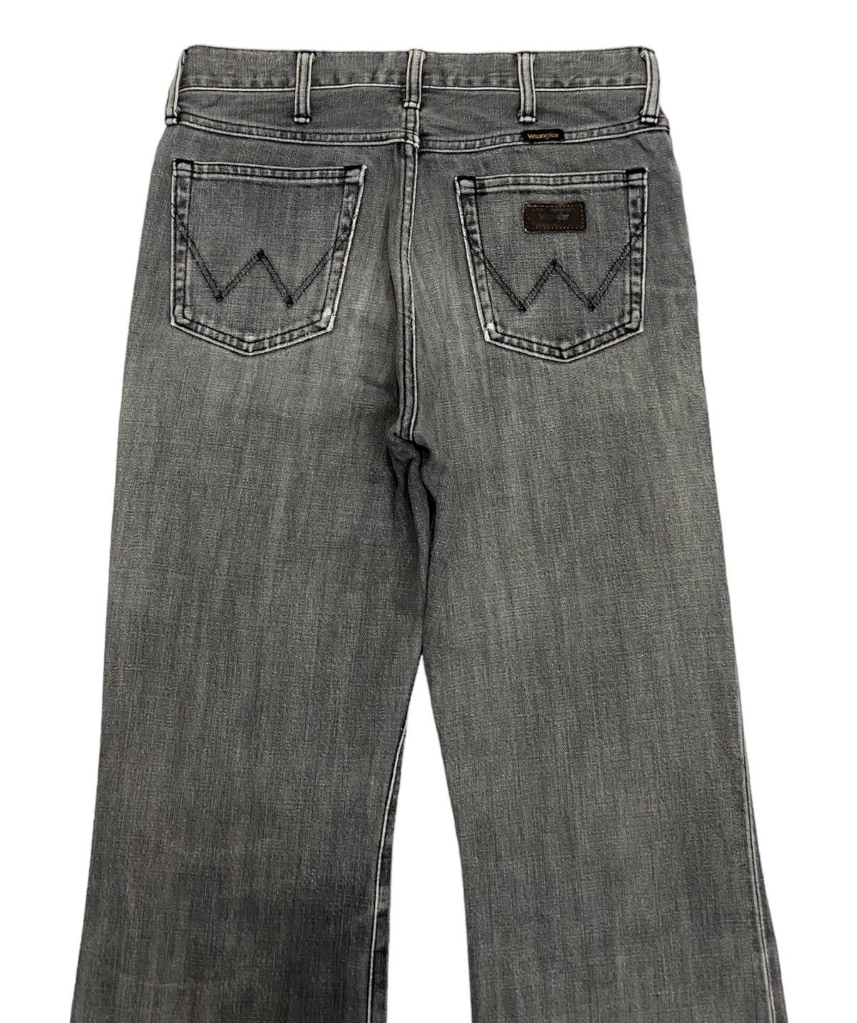 If Six Was Nine FLARE JEANS🔥VINTAGE WRANGLER FADED GREY DISTRESSED DENIM Size US 30 / EU 46 - 5 Thumbnail