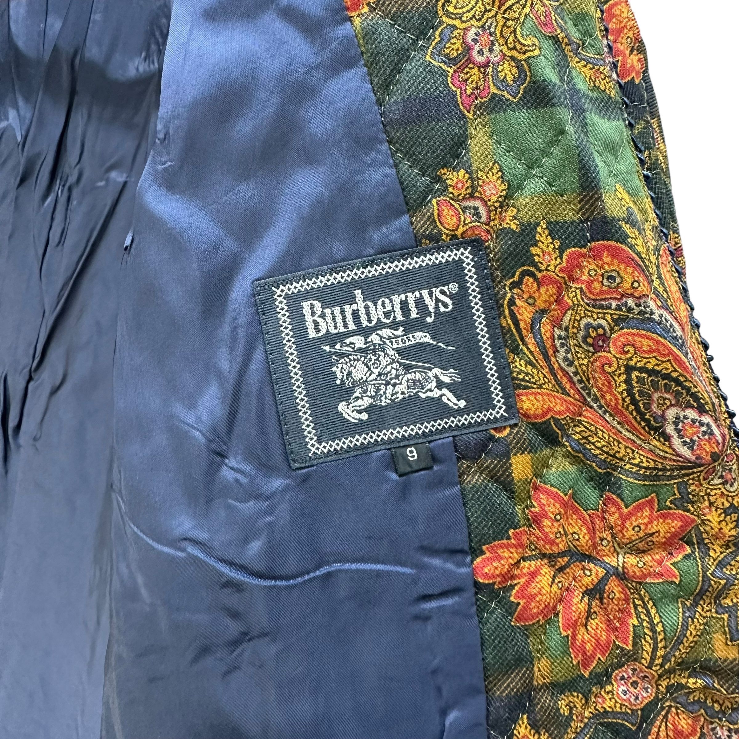 Burberry BURBERRYS Floral Design Crop Jacket #A41-0936 Size M / US 6-8 / IT 42-44 - 7 Thumbnail