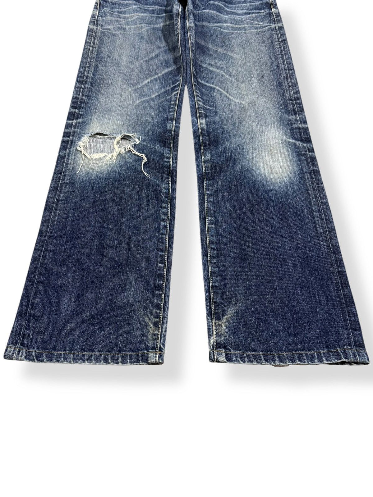 Undercover × Uniqlo Vintage Uniqlo S002 Regular Straight Distressed Grunge Jeans Size US 30 / EU 46 - 6 Thumbnail