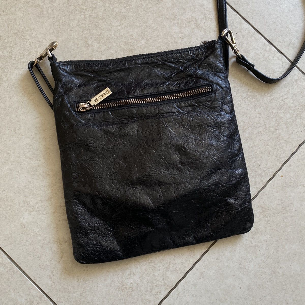 Etro Etro Milano Paisley Embossed Leather Crossbody Bag Size ONE SIZE - 2 Thumbnail