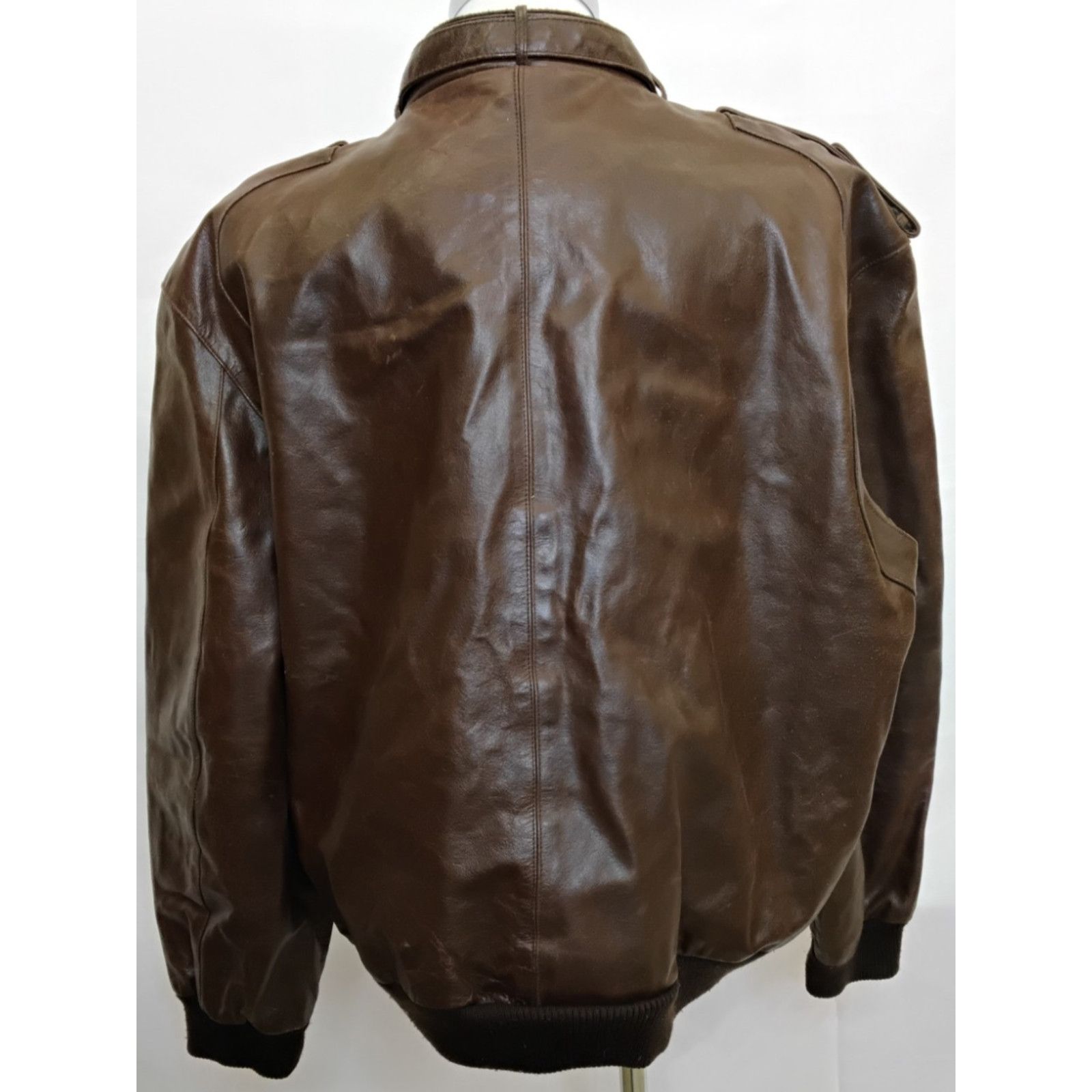 Members Only Members Only Leather Jacket Men's 2XL Brown Flight Size US XXL / EU 58 / 5 - 3 Thumbnail