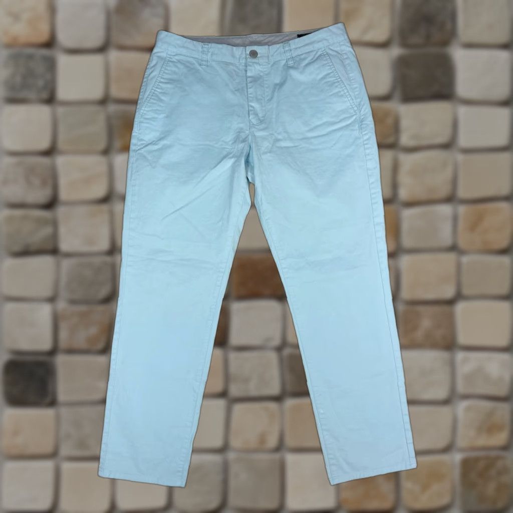Bonobos Bonobos Chino Pants Mens 33 Athletic Fit Blue Mid Rise Straight Leg Cotton Spandex Casual Size US 33 - 1 Thumbnail