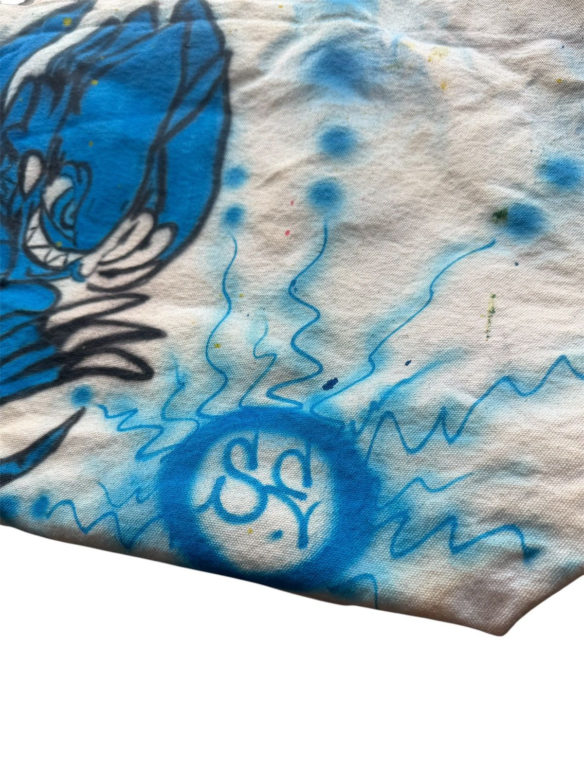 Other Airbrushed Blue Eyes-White Dragon Yu-Gi-Oh canvas tote bag Size ONE SIZE - 3 Thumbnail