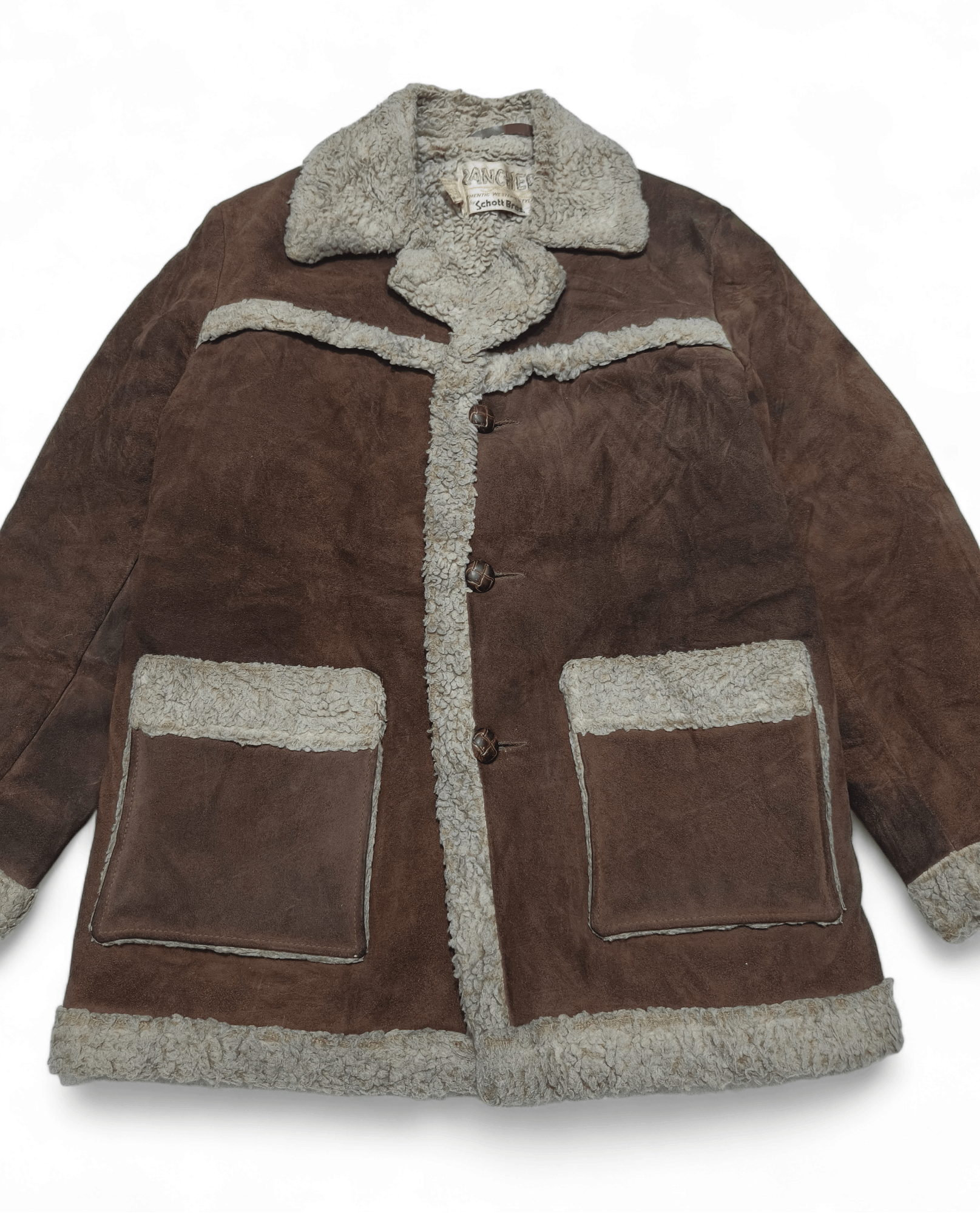 Schott Vintage 70s Schott Rancher Western Suede Coat Leather Jacket Size US M / EU 48-50 / 2 - 4 Thumbnail