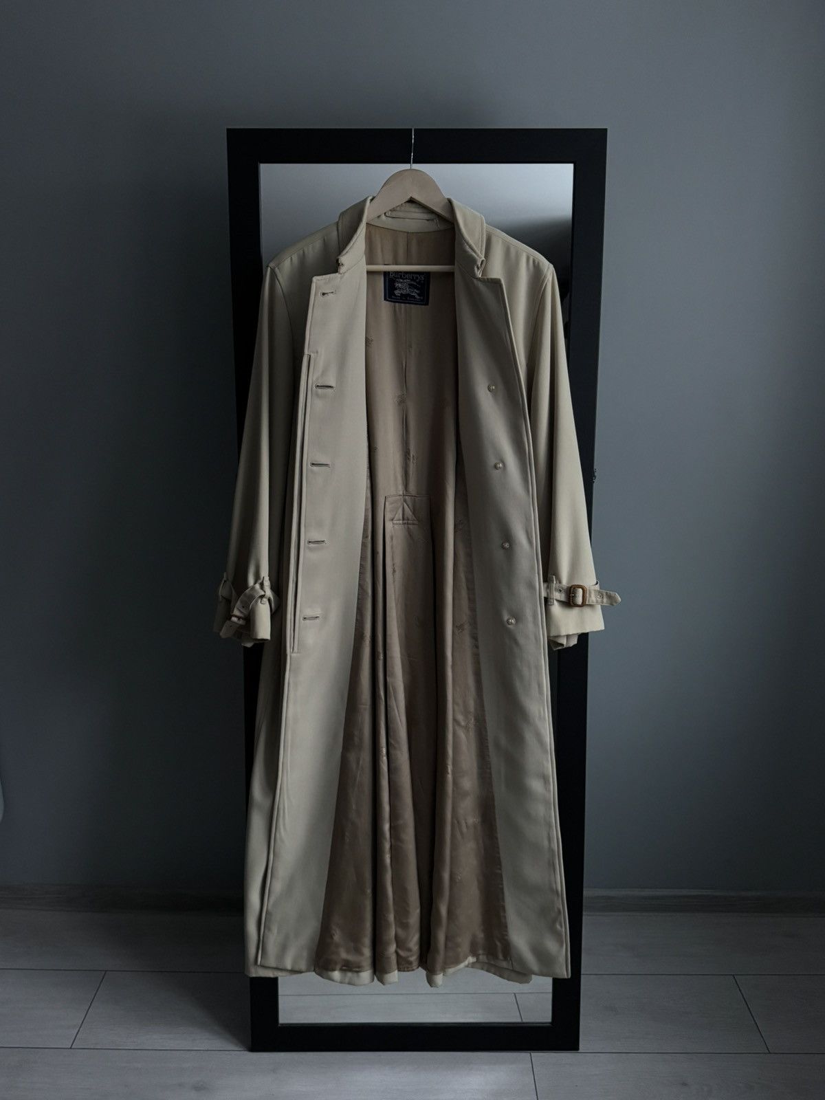 Burberry Vintage Burberrys Specialy All Wool Burella Trench Coat Size XL / US 12-14 / IT 48-50 - 9 Thumbnail