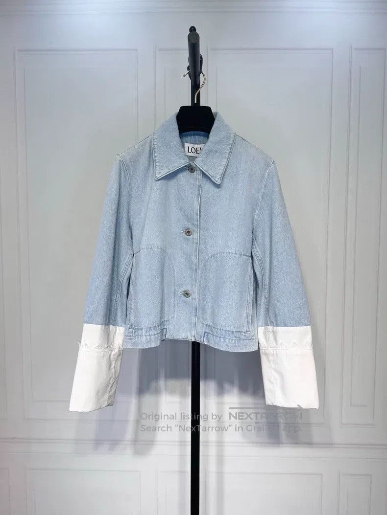 Loewe Loewe Denim patched jacket Size XXS / US 00 / IT 34 - 1 Thumbnail