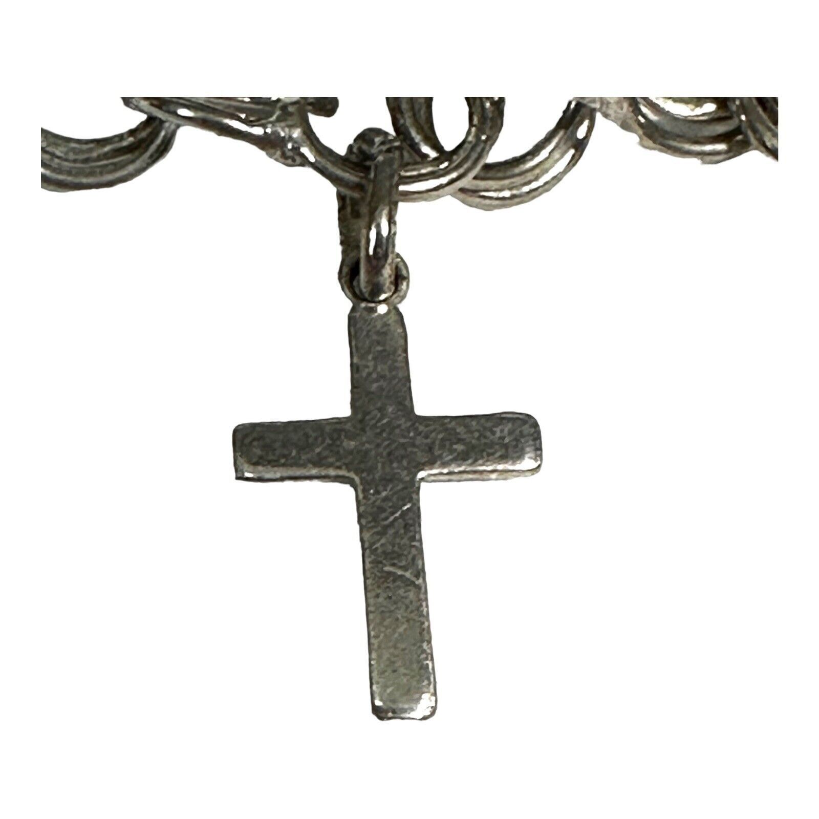 Vintage Vintage Forstner Charm Bracelet With Heart & Cross Charms An Size ONE SIZE - 16 Thumbnail