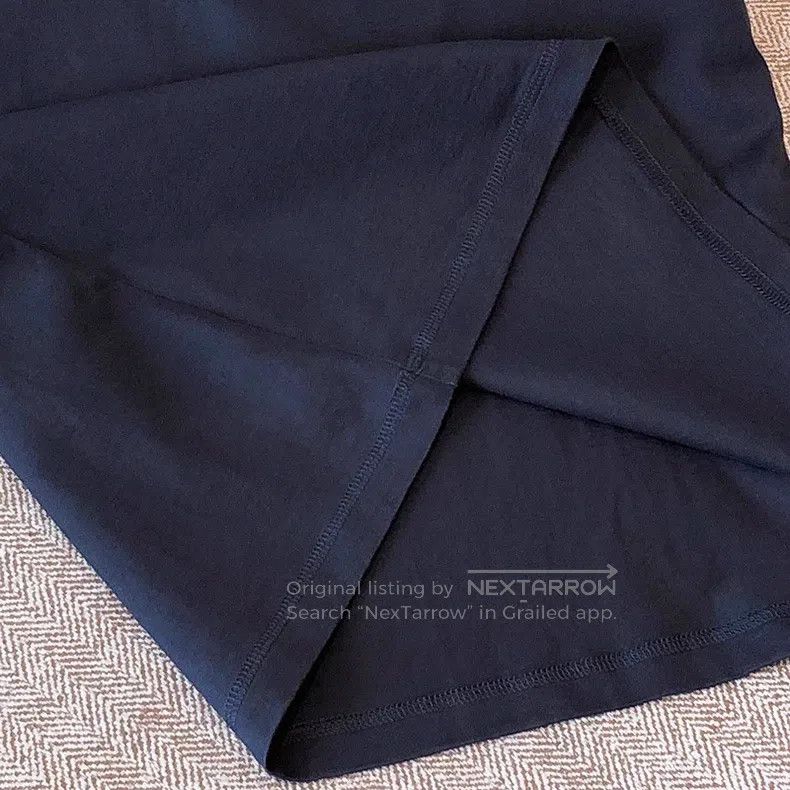 Hermes Hermes Dark blue single pocket embroidered T-shirt Size XXS / US 00 / IT 34 - 6 Thumbnail