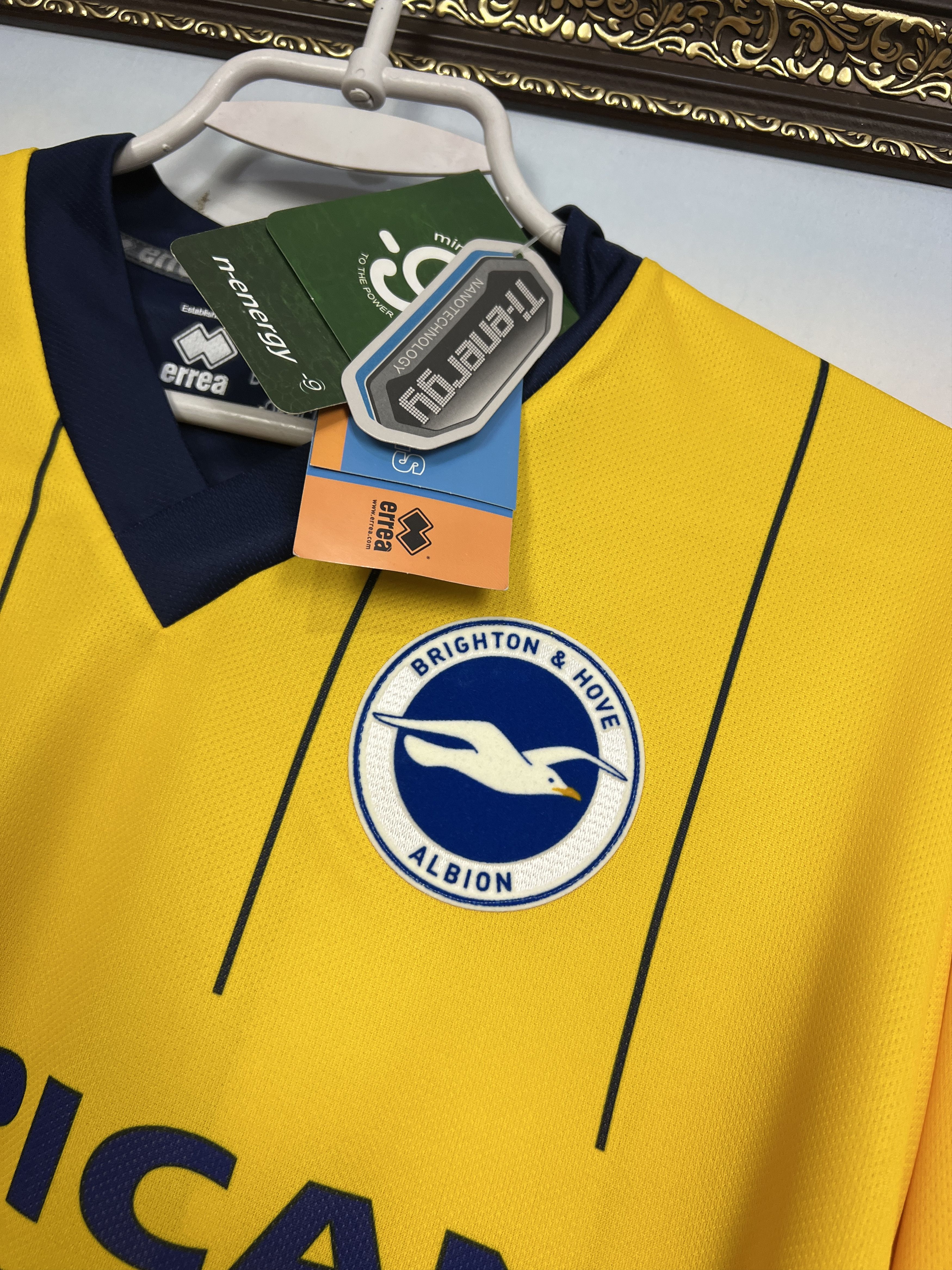 Errea Brighton & Hove Albion football shirt Long Sleeve Jersey Size US M / EU 48-50 / 2 - 6 Thumbnail