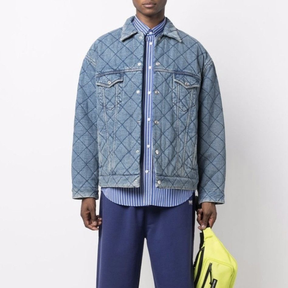 Balenciaga Balenciaga Oversized Quilted Denim Jacket Size US L / EU 52-54 / 3 - 1 Thumbnail