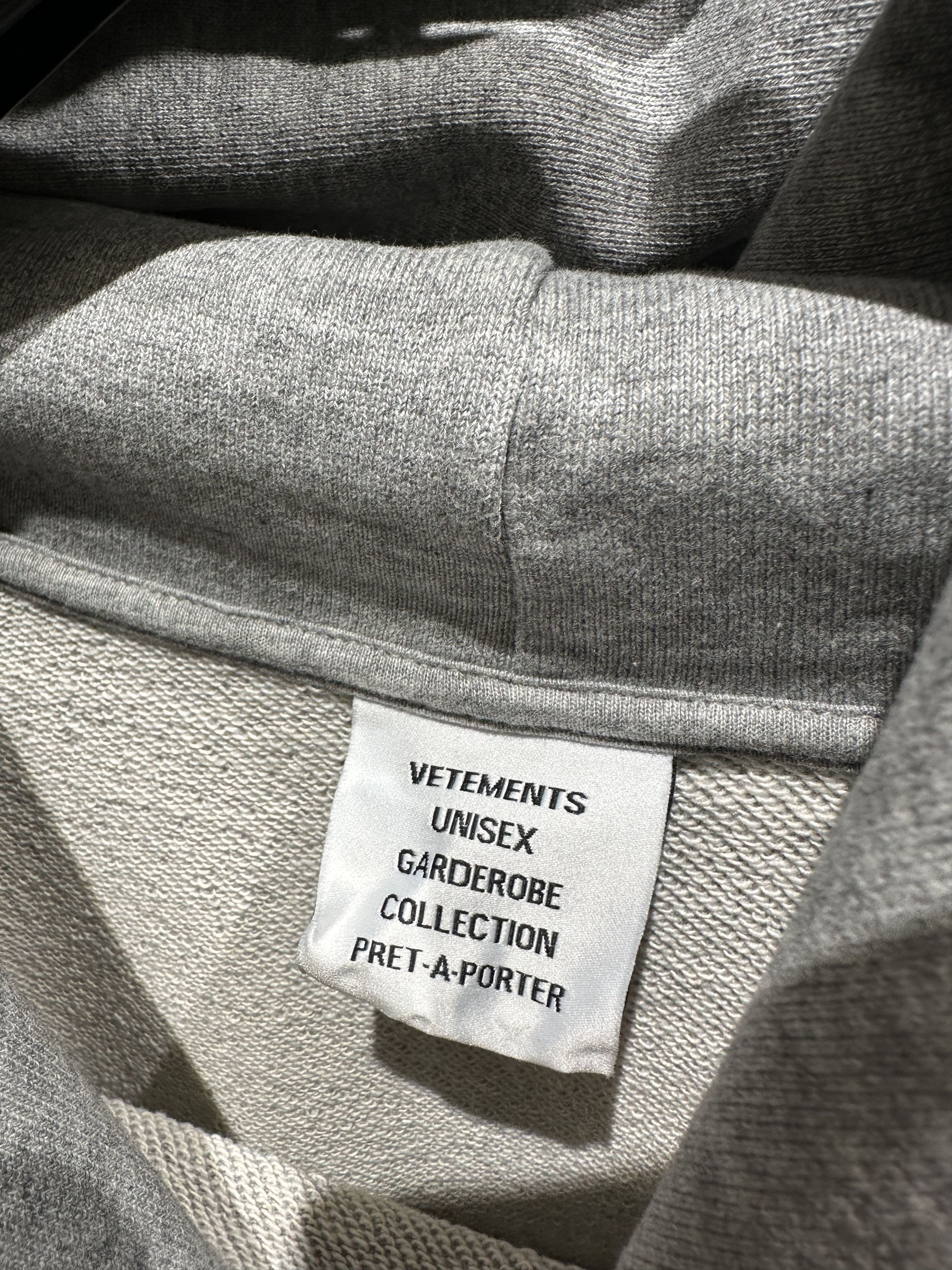 Vetements Vetements haute couture hoodie grey Size US M / EU 48-50 / 2 - 5 Thumbnail