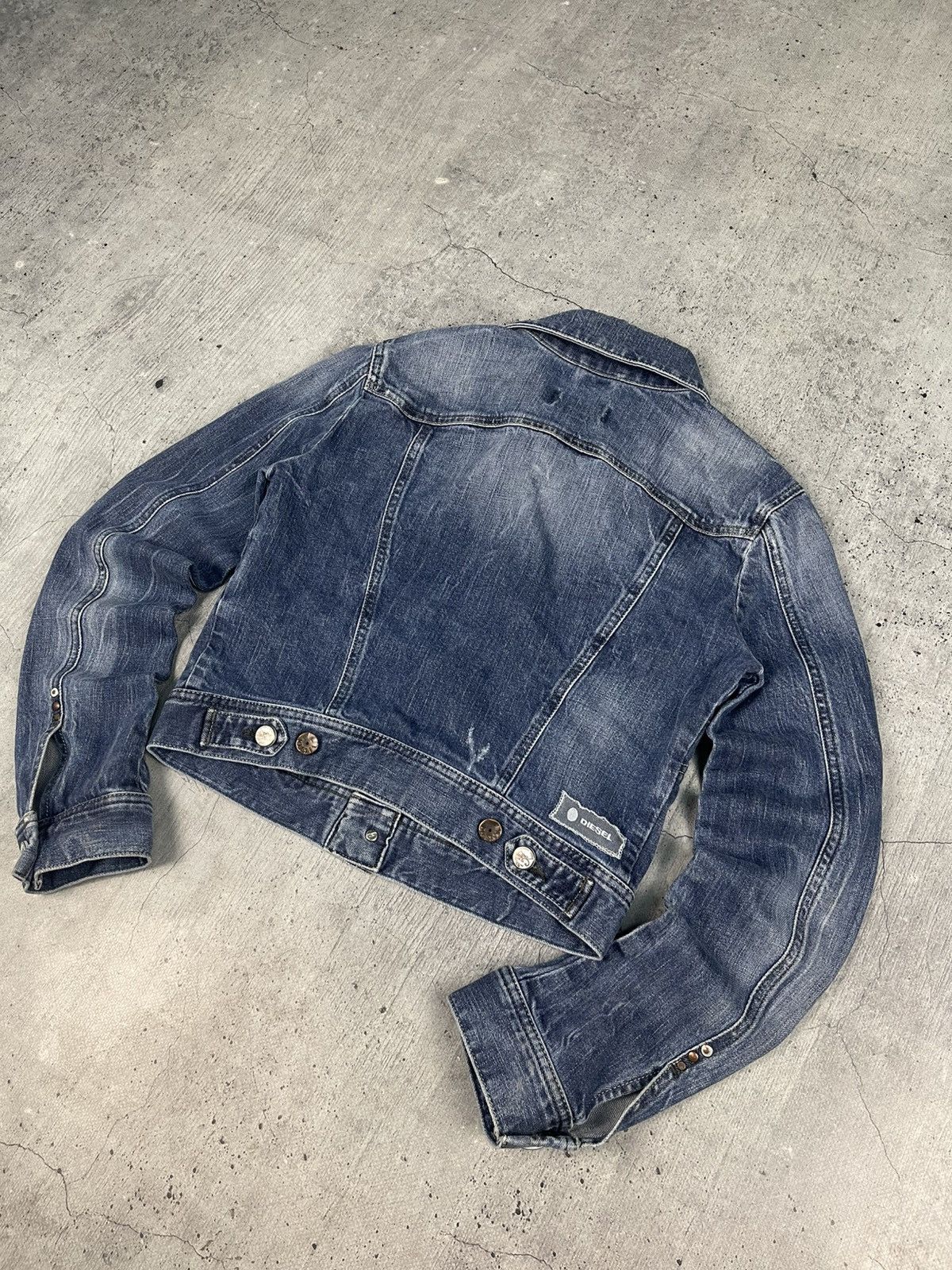 Diesel Diesel Vintage Y2K Washed Blue Denim Jeans Jacket Size M / US 6-8 / IT 42-44 - 13 Thumbnail