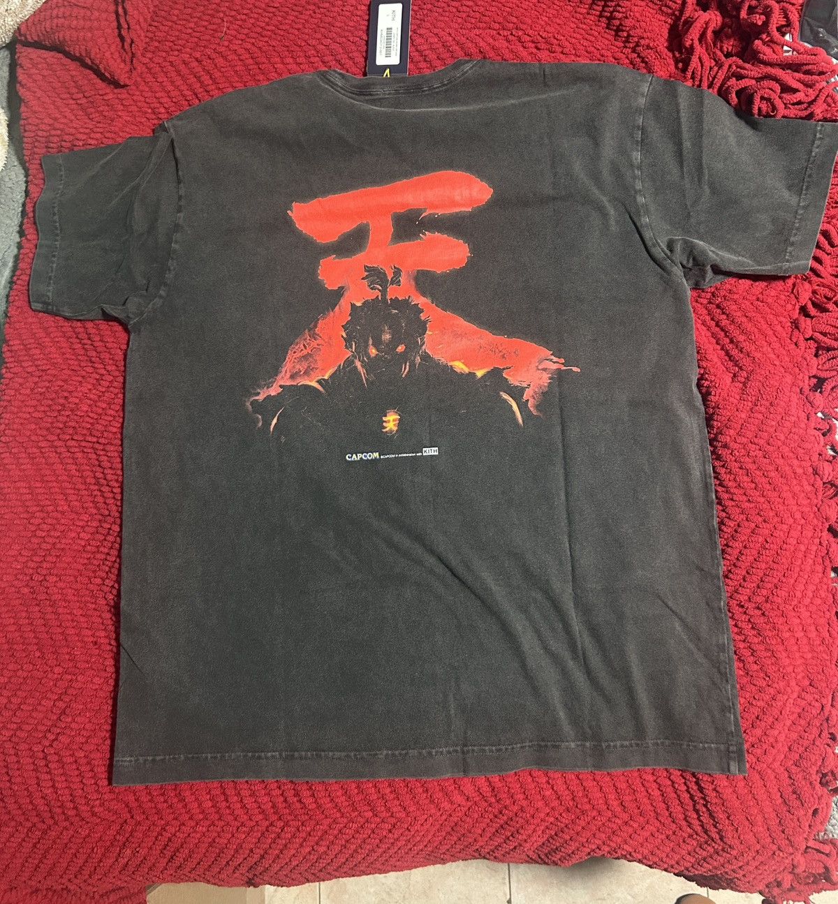 Capcom Kith Akuma Vintage Tee black