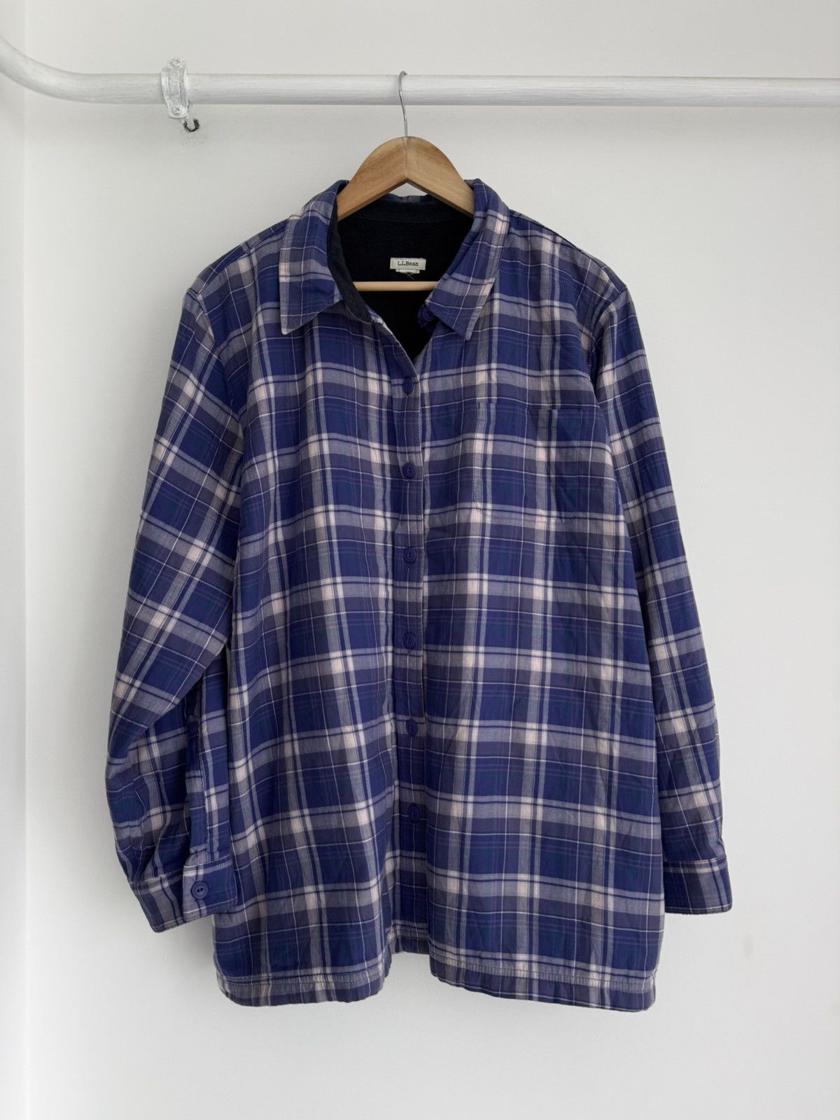 Flannel × L.L. Bean × Vintage L.L.Bean Vintage Fleece Shirt Size US XL / EU 56 / 4 - 1 Thumbnail