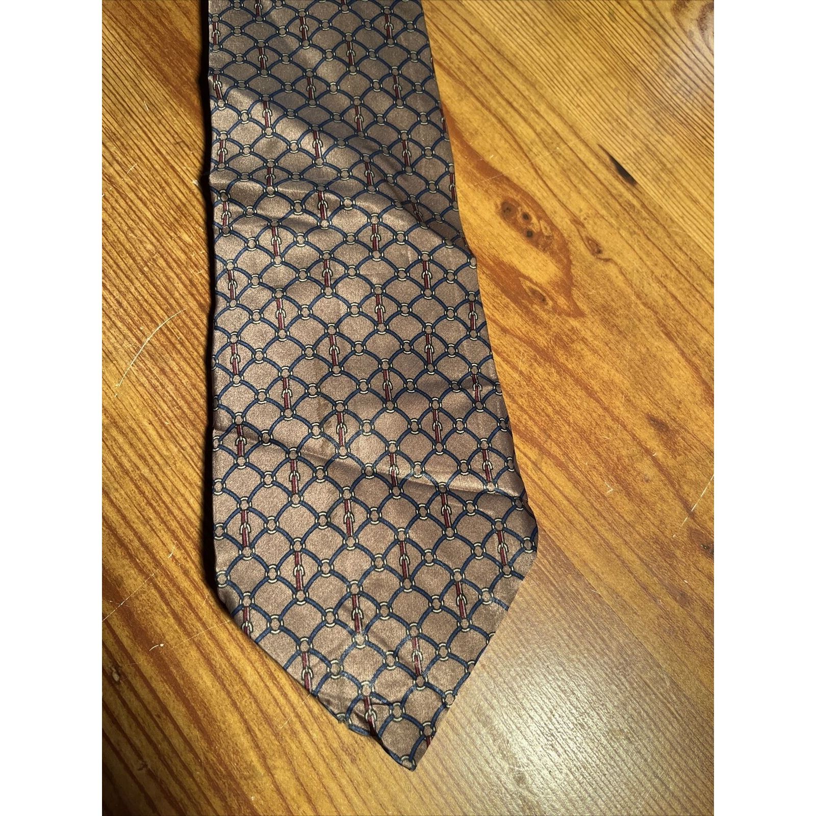 Bill Blass Bill Blass Vintage Men’s 100% Pure Silk Chain Link Necktie Size ONE SIZE - 2 Thumbnail