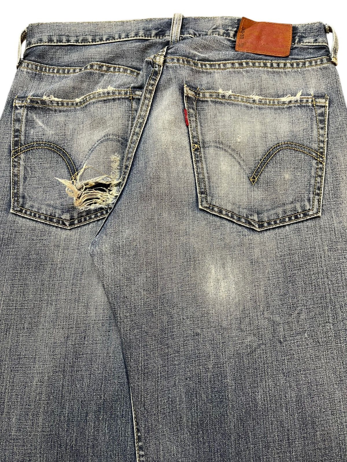 Levi's Vintage 90s Levis 503 Blue Faded Wash Distressed Baggy Jeans Size US 31 - 6 Thumbnail