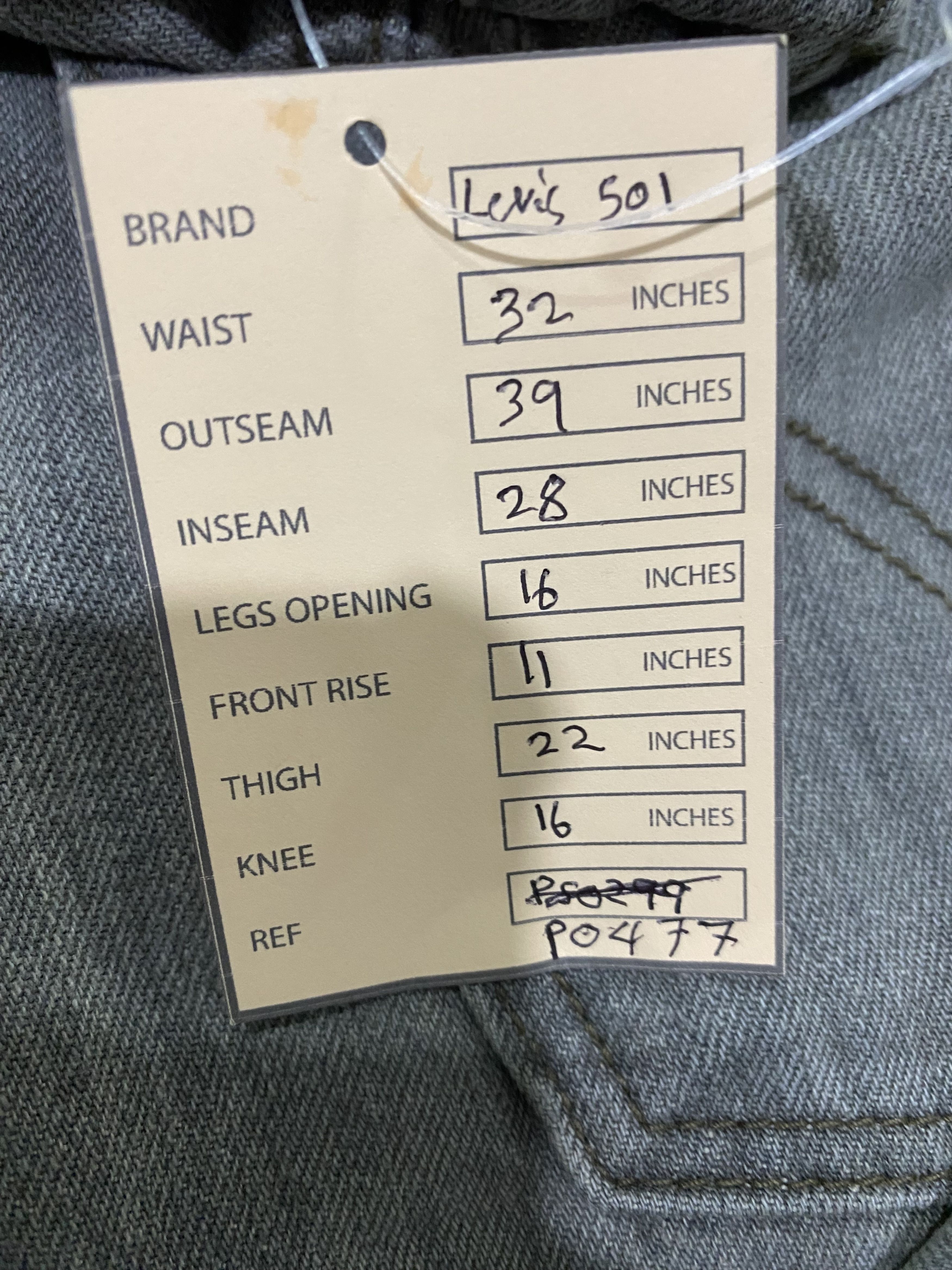 Levi's Vintage Levi's 501 Distressed Denim Jeans P0477 Size US 32 / EU 48 - 21 Thumbnail