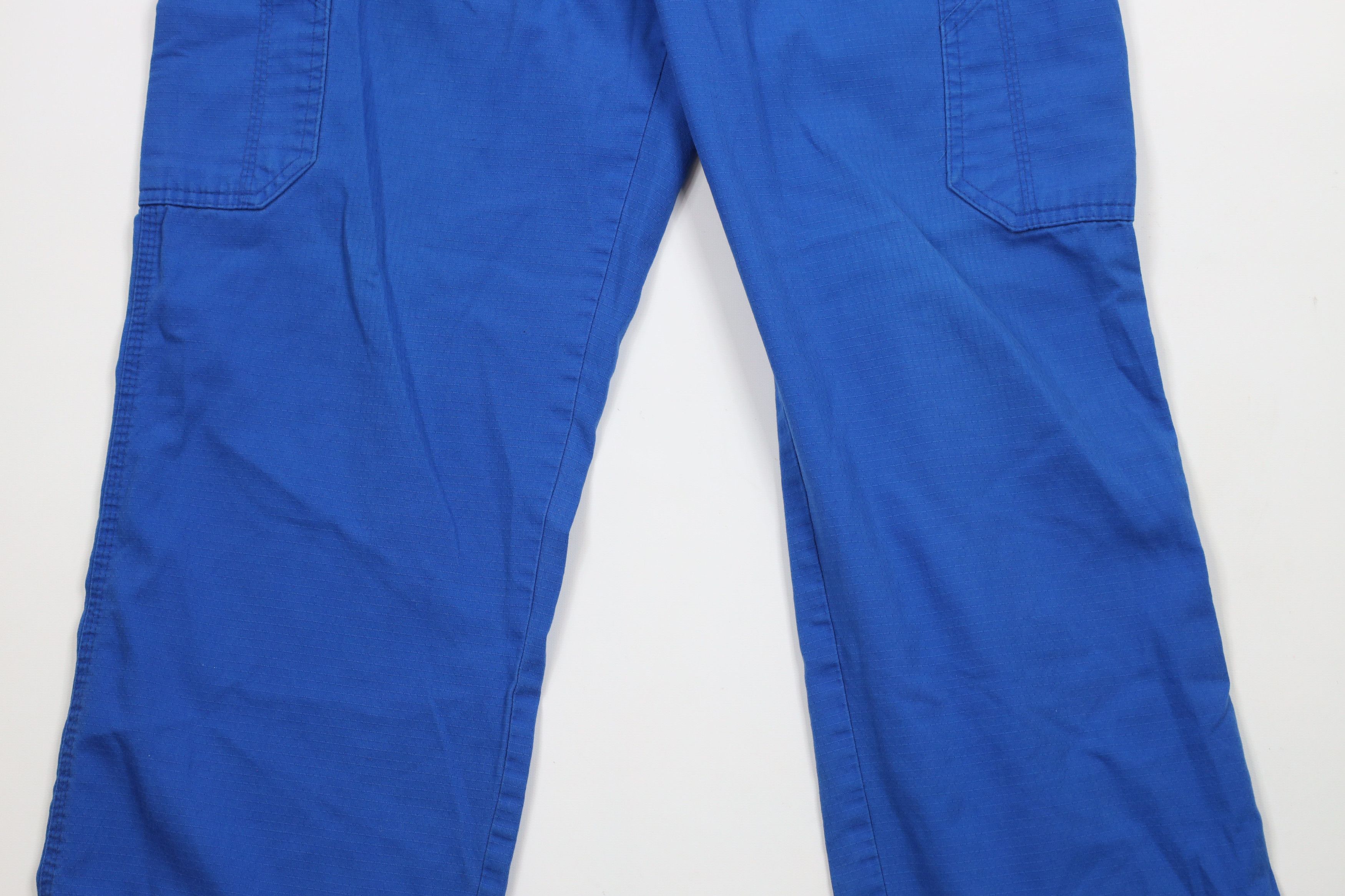 Carhartt × Vintage Vintage Y2K Carhartt Wide Leg Cargo Pants Blue Cotton Size US 34 / EU 50 - 3 Thumbnail