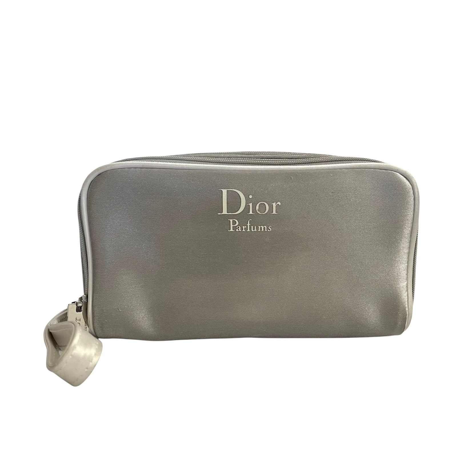 Dior Dior Parfums Silver White Trousse de Toilette Wristlet Size ONE SIZE - 1 Thumbnail