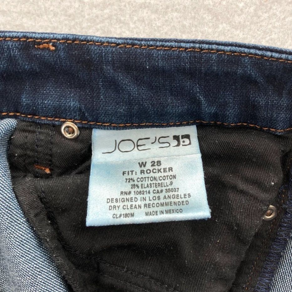 Vintage Joe's Jeans Rocker Bootcut Women's 28 Dark Wash Denim Low Rise Flap Pocket Jeans Size 28" / US 6 / IT 42 - 5 Thumbnail