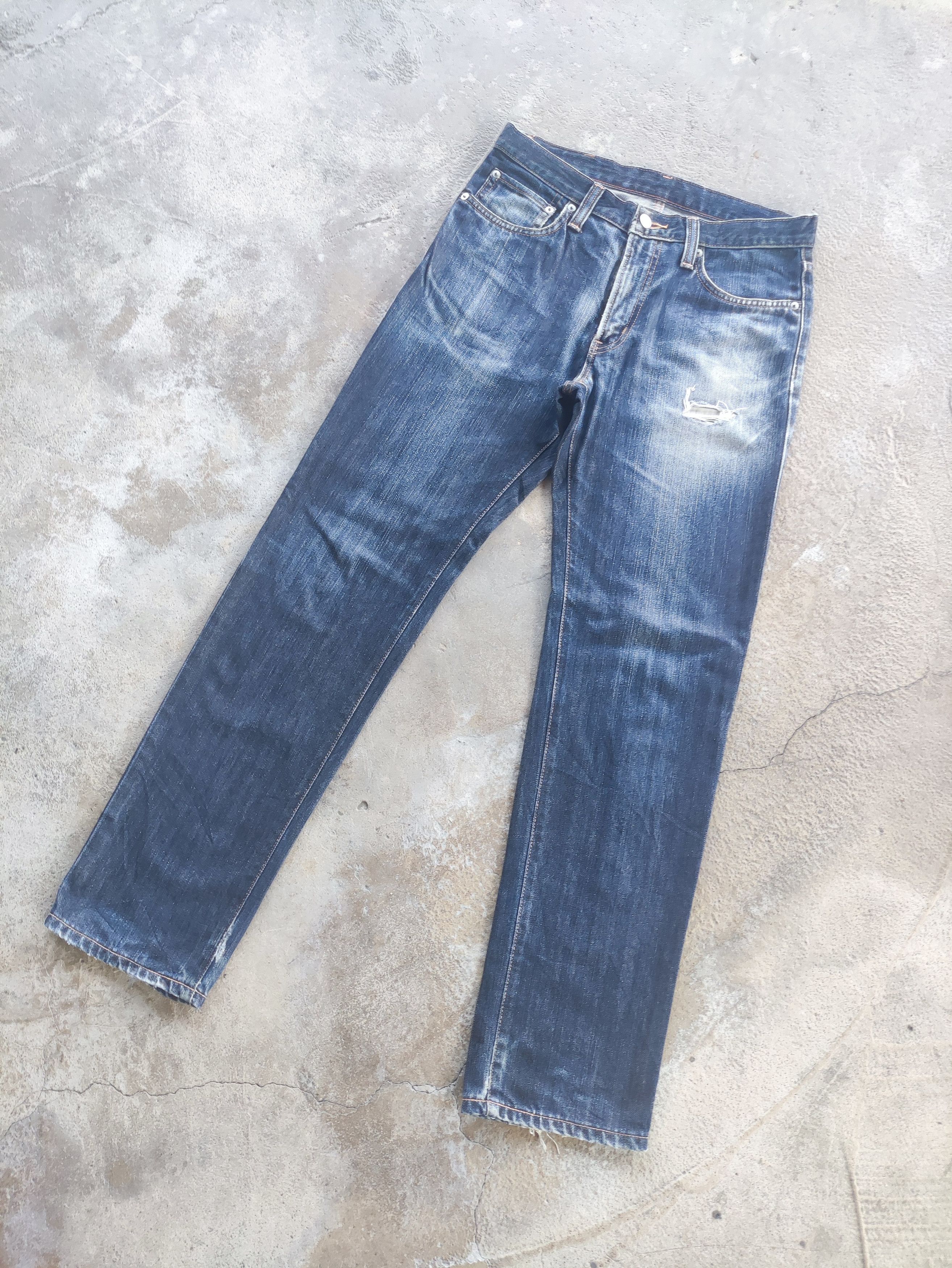 Edwin Vintage Edwin Brand Distressed Faded Denim Pants Size US 31 - 2 Thumbnail