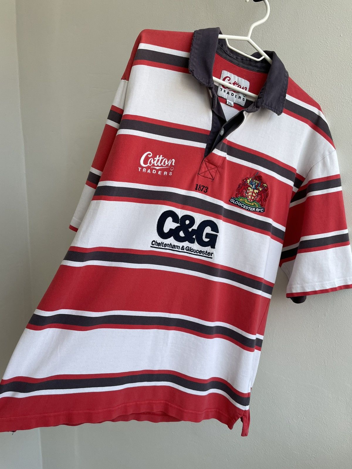 Cotton Traders Gloucester 2003 2004 Home Rugby Jersey Shirt Cotton Traders Size US XL / EU 56 / 4 - 4 Thumbnail