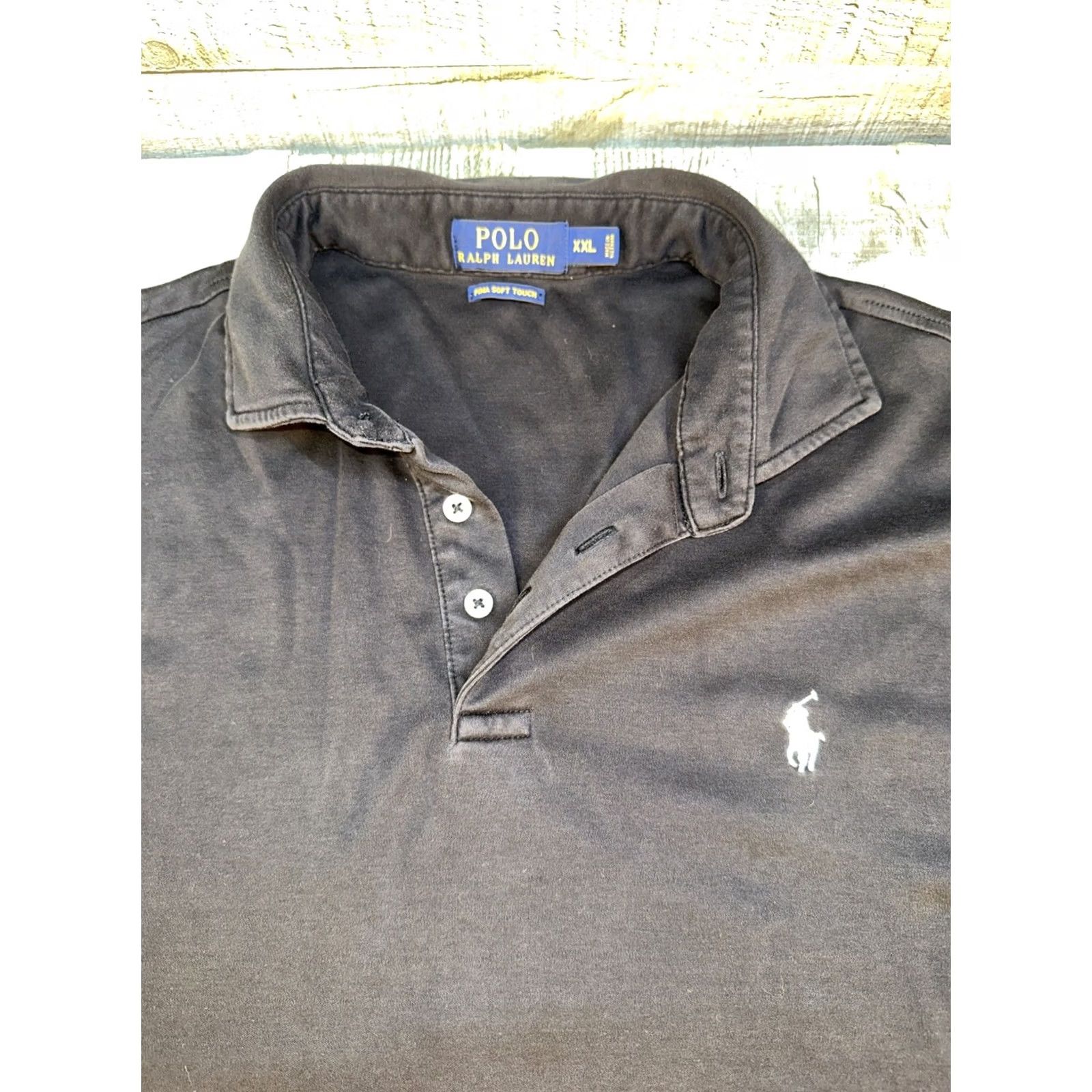 Polo Ralph Lauren Polo Ralph Lauren Polo Shirt Mens XXL Black Pima Soft Touch Cotton Golf Sport Size US XXL / EU 58 / 5 - 2 Thumbnail