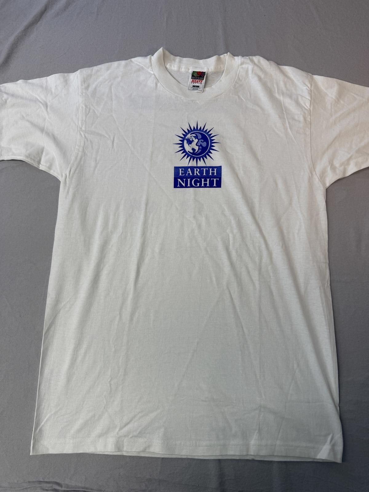 Fruit Of The Loom Vtg Earth Night T-shirt Environmental League Massachusetts Size US L / EU 52-54 / 3 - 1 Thumbnail