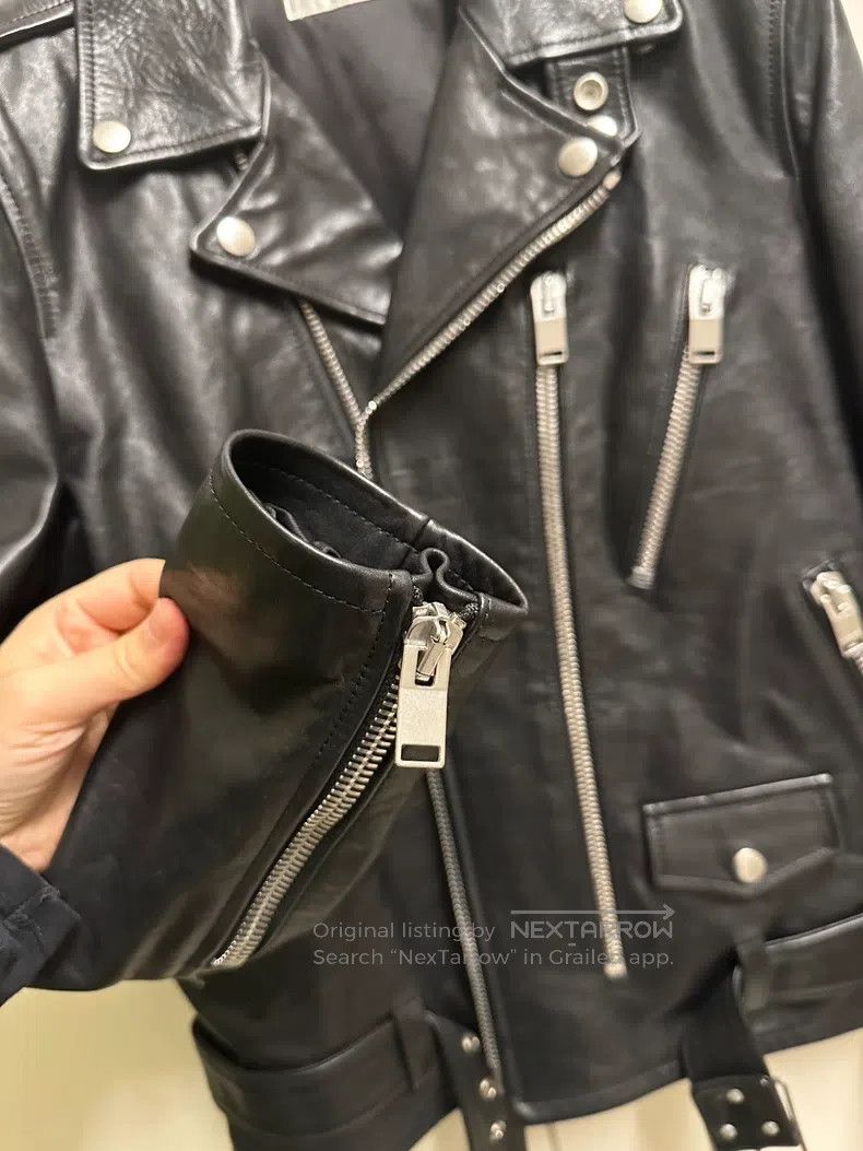 Saint Laurent Paris Saint Laurent Paris Black motorcycle leather jacket Size M / US 6-8 / IT 42-44 - 5 Thumbnail