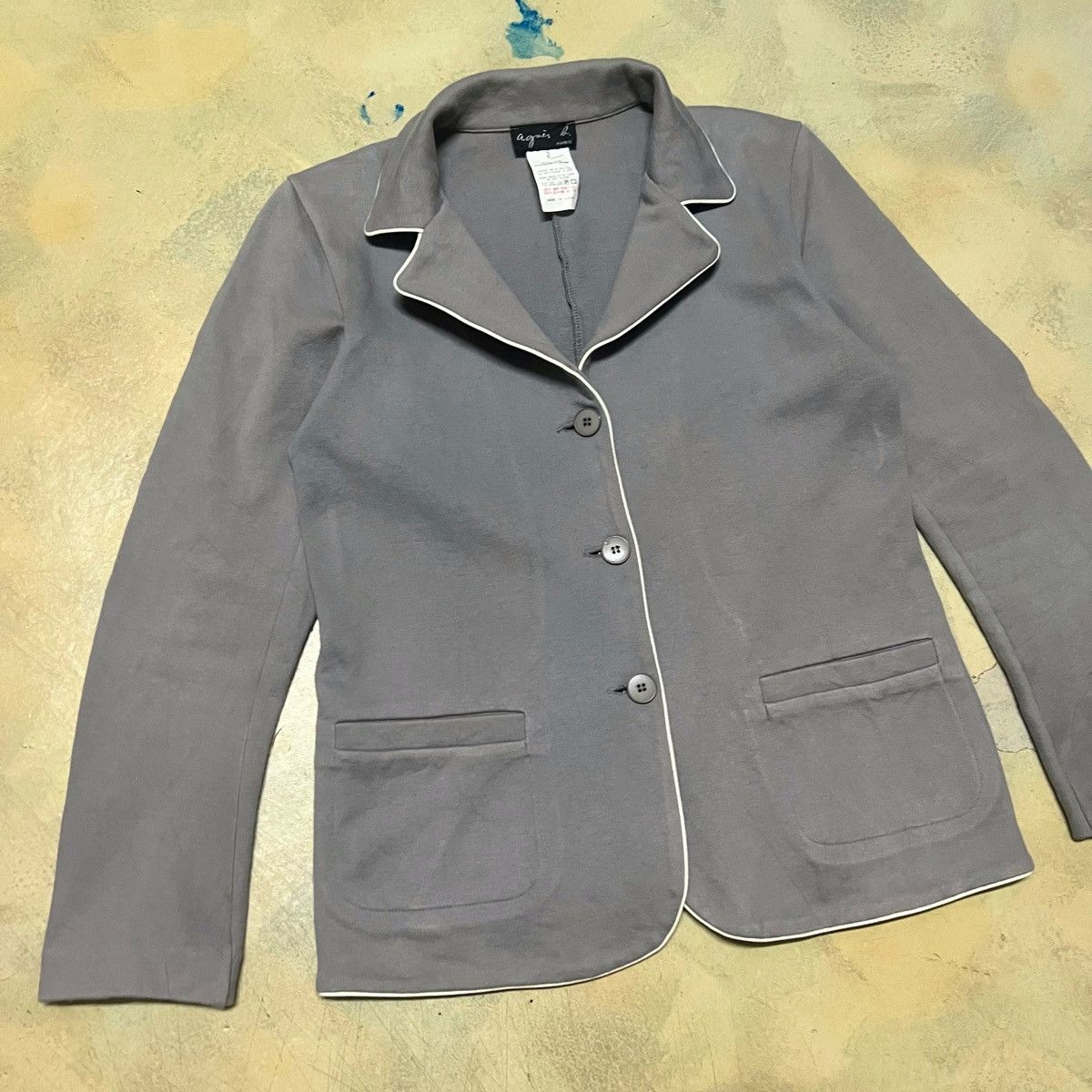 Designer × Japanese Brand × agnes b. Agnes B Blazer Coat Jacket Size S / US 4 / IT 40 - 4 Thumbnail