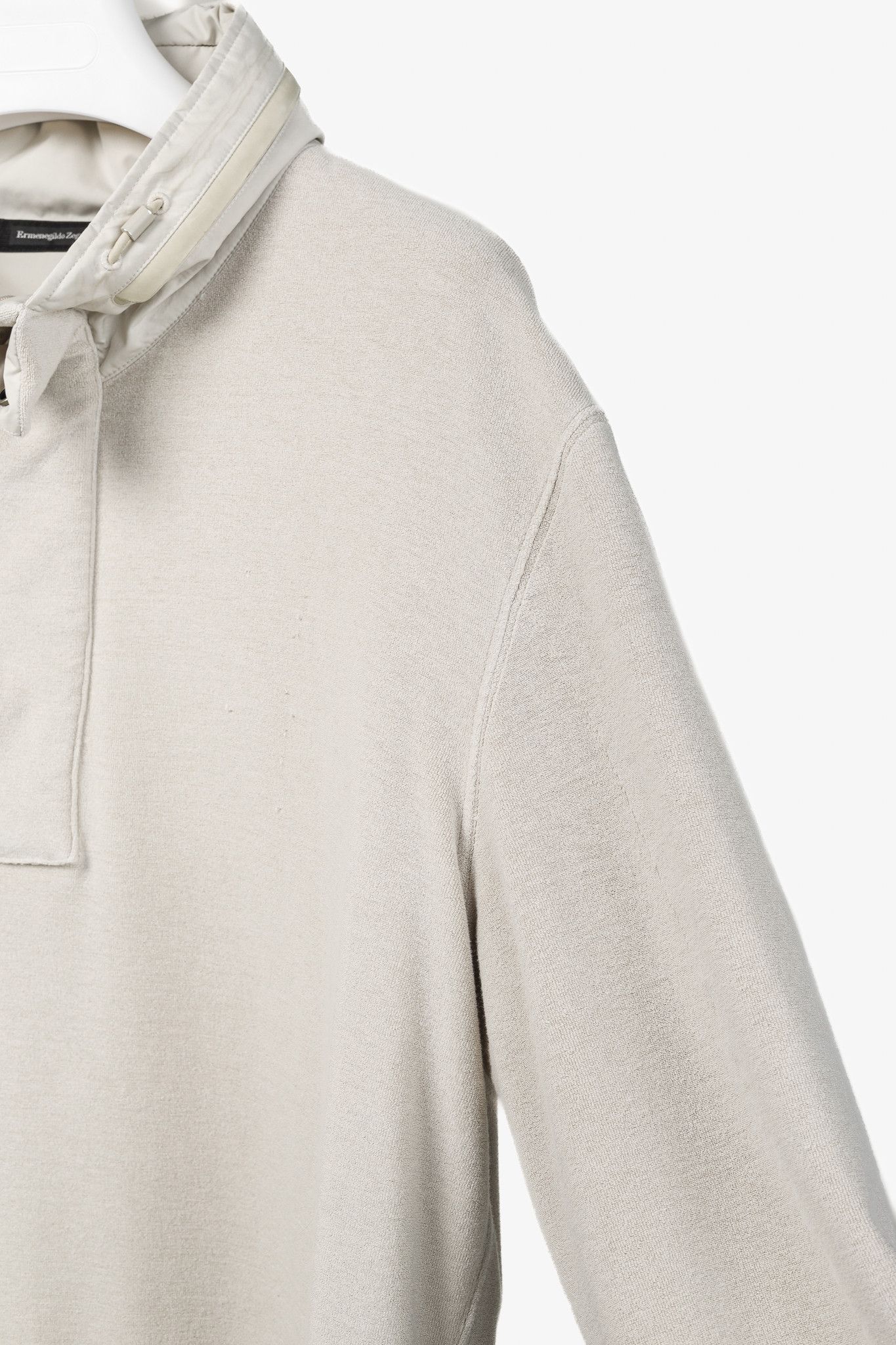 Ermenegildo Zegna Ermenegildo Zegna Cotton Concealed Hood Sweatshirt Size US L / EU 52-54 / 3 - 5 Thumbnail