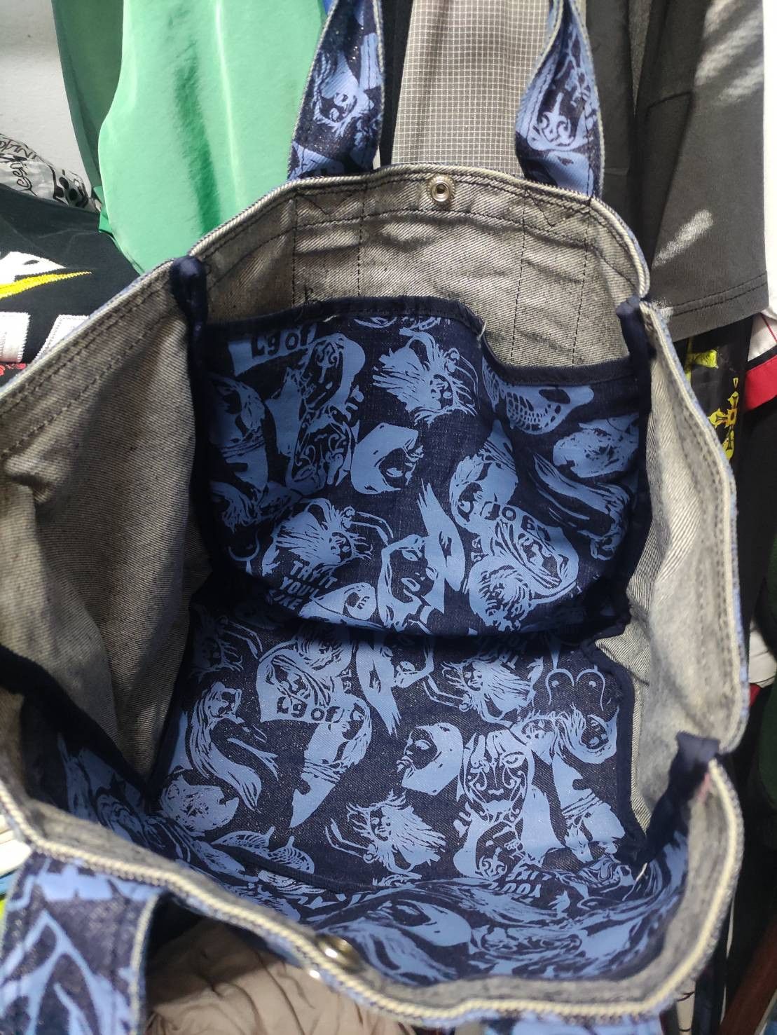 Denime Hysteric Glamour Full Print Denim Jeans HandBag Size ONE SIZE - 9 Thumbnail
