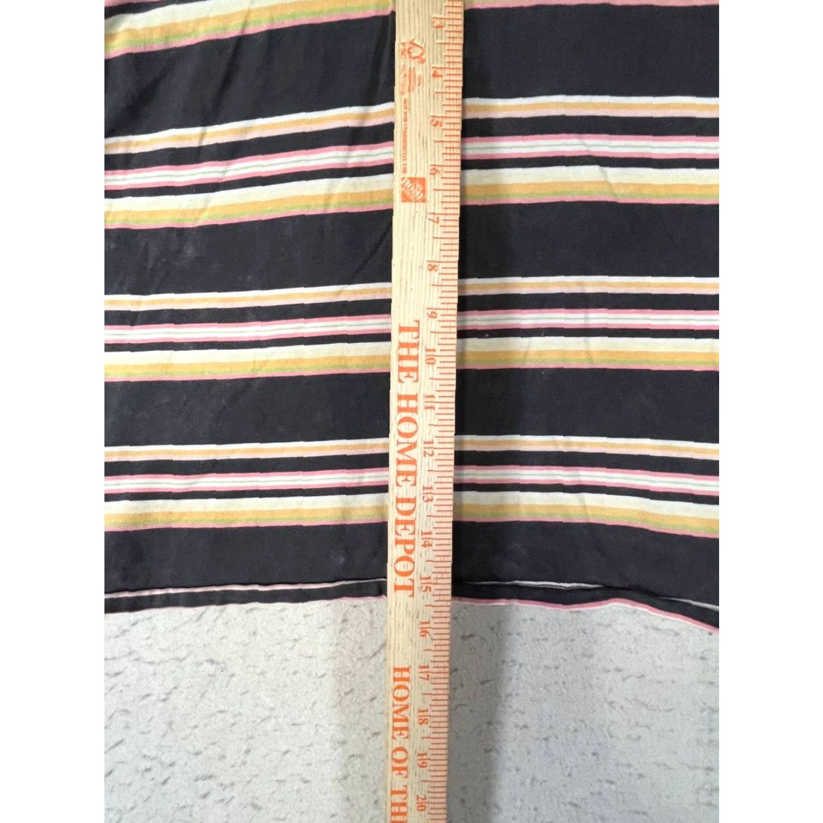 Billabong Billabong Cropped Short Sleeve Tee Striped Women Size S Multicolor Crew Neck Pockets T-Shirt Size 28" / US 6 / IT 42 - 3 Thumbnail
