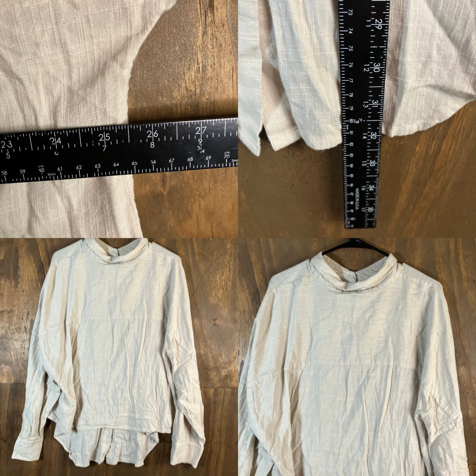 Express Express Womens Shirt Tan Collared Button Down Long Sleeve XL Size XL / US 12-14 / IT 48-50 - 8 Thumbnail