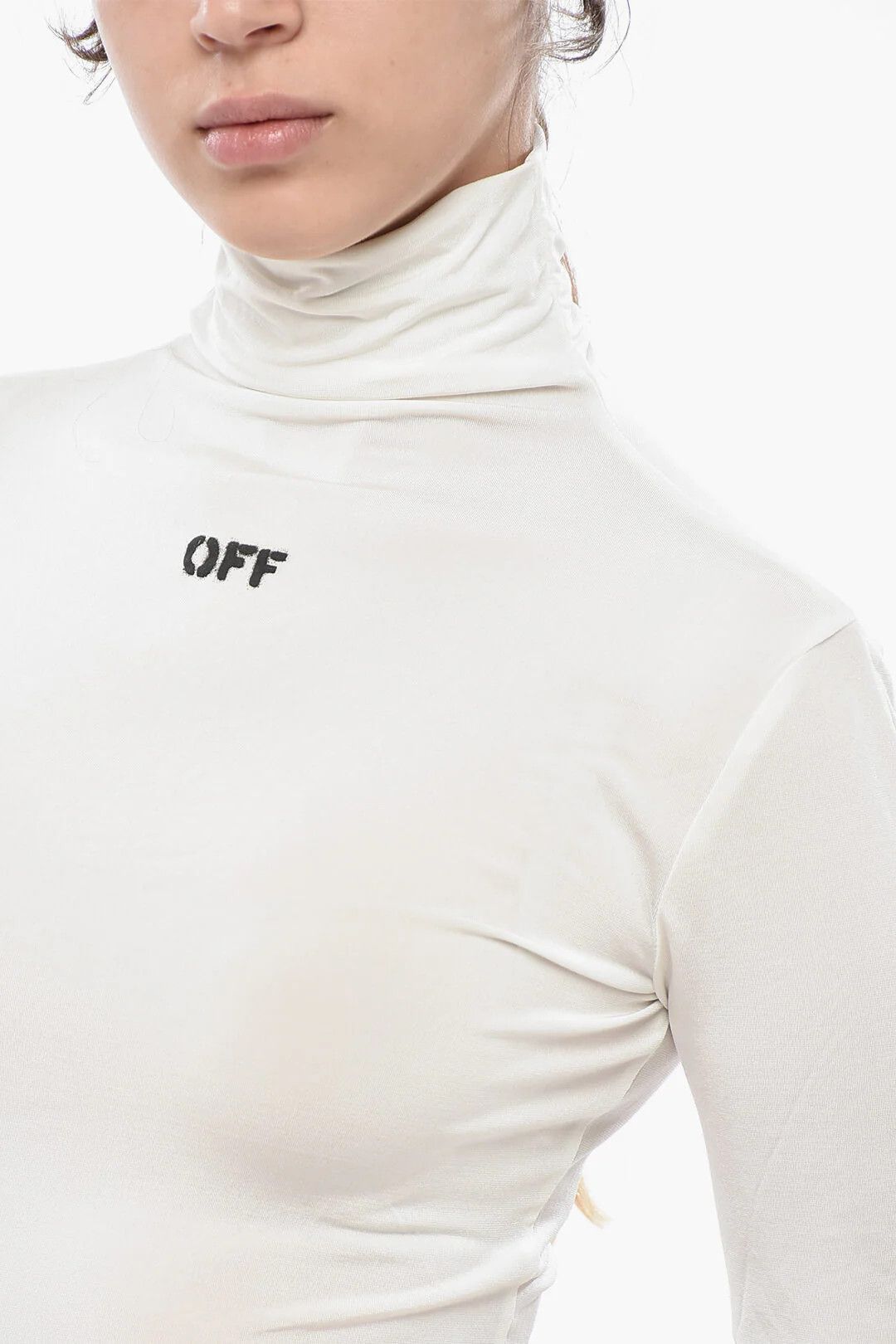 Off-White og1mm0426 Solid-Color Top in White Size M / US 6-8 / IT 42-44 - 3 Thumbnail