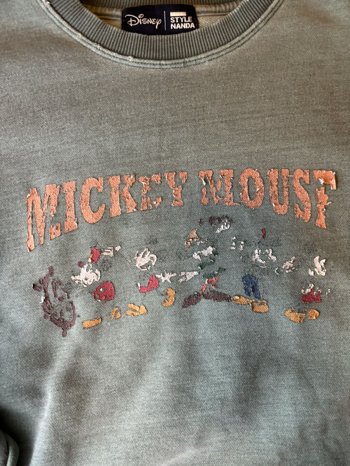 Disney Distressed Disney Mickey Mouse Sweatshirt Size US L / EU 52-54 / 3 - 2 Thumbnail