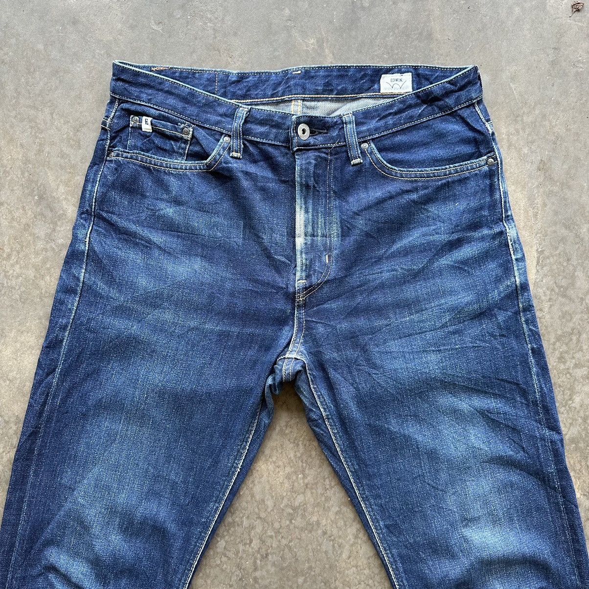 Edwin × Jean × Vintage Vintage Edwin Distressed Faded Denim Jean Pant W31 Size US 31 - 3 Thumbnail